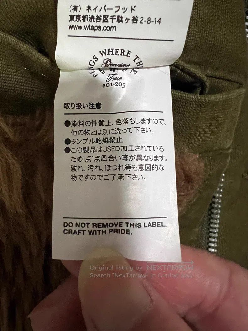 Wtaps Wtaps Military green thick jacket Size US S / EU 44-46 / 1 - 8 Thumbnail