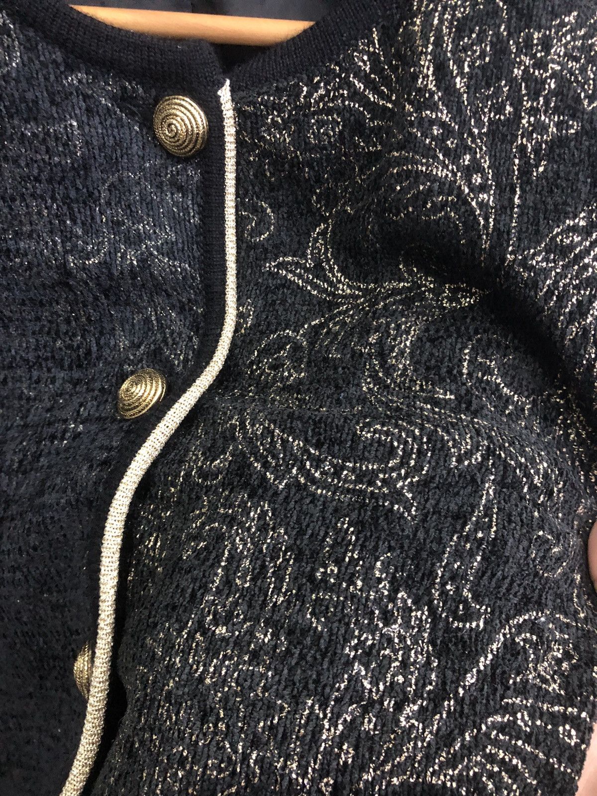 Japanese Brand LEBE Tokyo Style Vintage Embroidered Jacket Black Gold Size L / US 10 / IT 46 - 5 Thumbnail