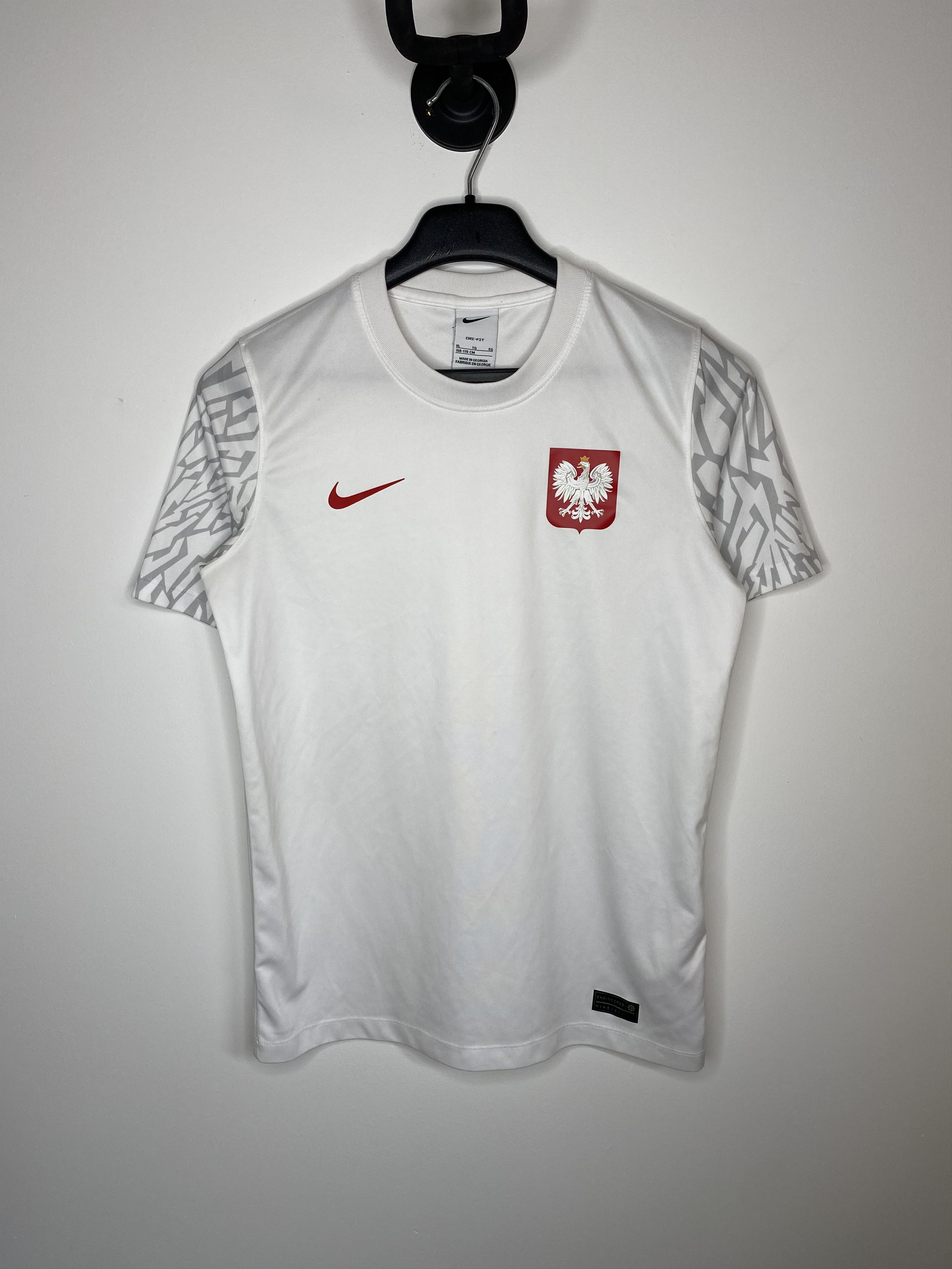Nike POLAND TEAM 2022 TRAINING FOOTBALL SHIRT SOCCER JERSEY Size US XS / EU 42 / 0 - 1 Thumbnail