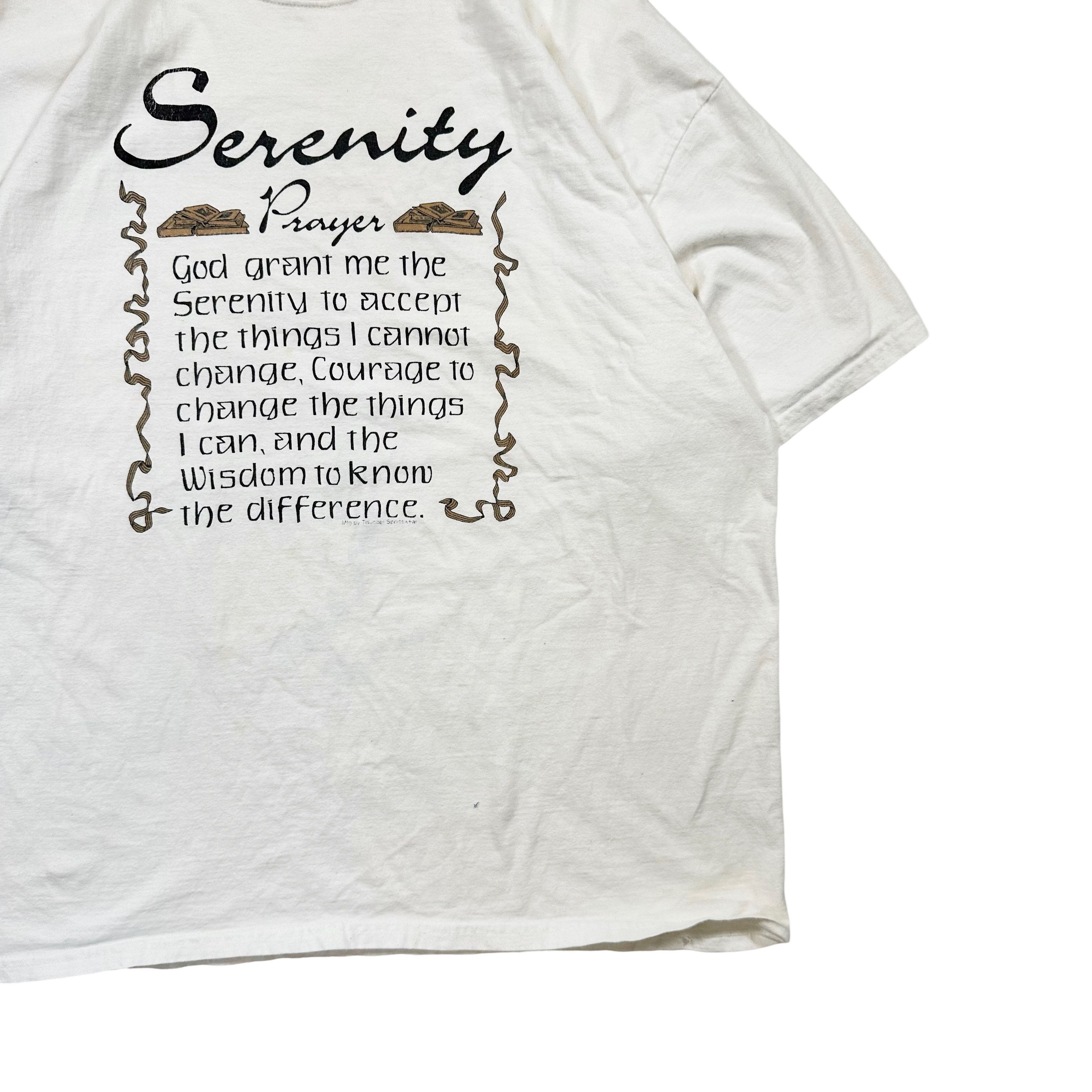 Vintage Vintage 90s Serenity Prayer Big Print Religious T Shirt Size US XXL / EU 58 / 5 - 3 Thumbnail