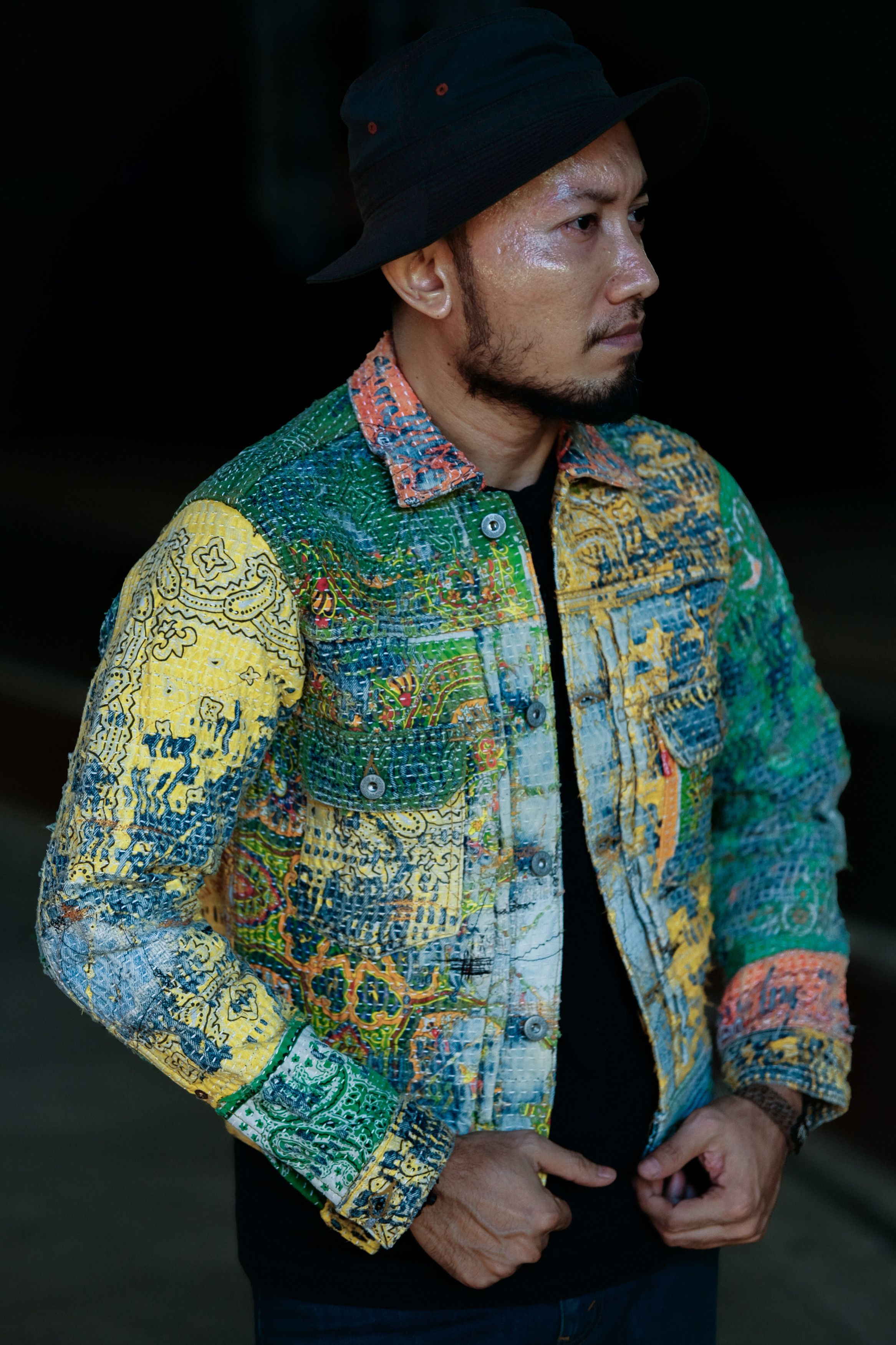 Levi's Jacket Levis 507 Vintage Selvedge Custom Sashiko Sorosjacket Size US M / EU 48-50 / 2 - 3 Thumbnail
