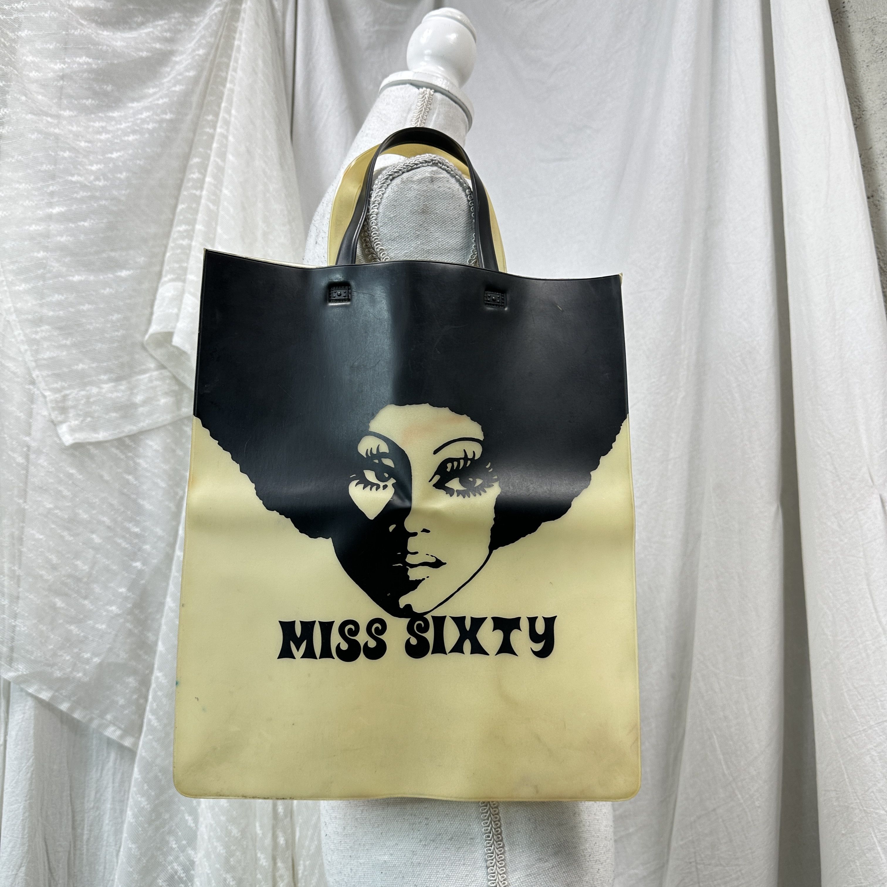 Miss Sixty Vintage Miss Sixty Fake Skin Printed Graphic Face Bag 00s Size ONE SIZE - 1 Thumbnail