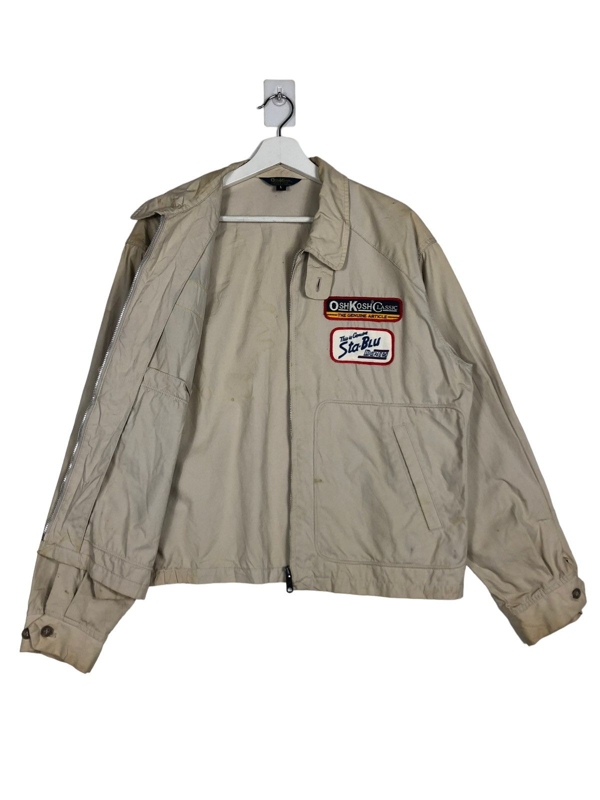 Oshkosh × Vintage 🔥 VINTAGE OSHKOSH CLASSIC PATCHES WORK JACKET Size US L / EU 52-54 / 3 - 9 Thumbnail