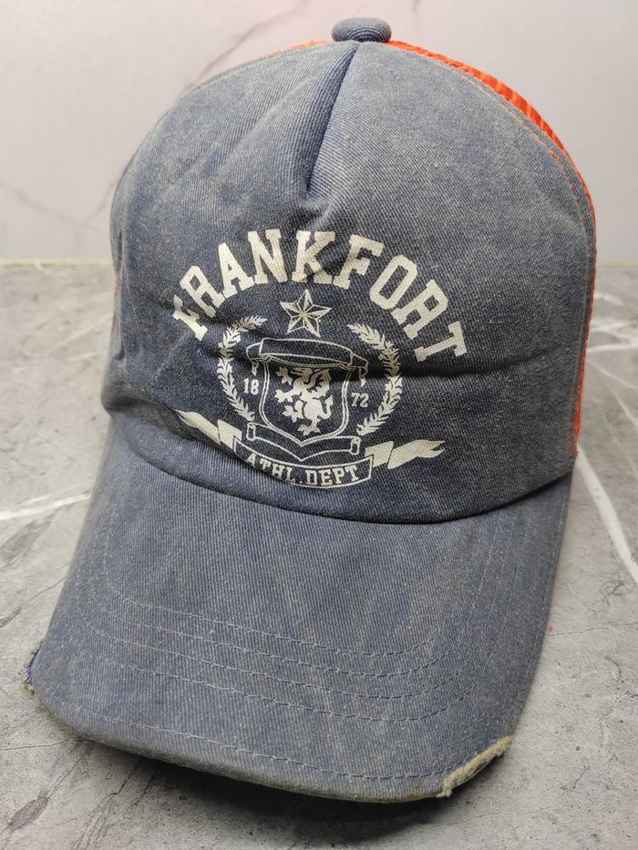 Japanese Brand Vintage Frankort Distressed Style Trucker Hat Cap Size ONE SIZE - 1 Thumbnail