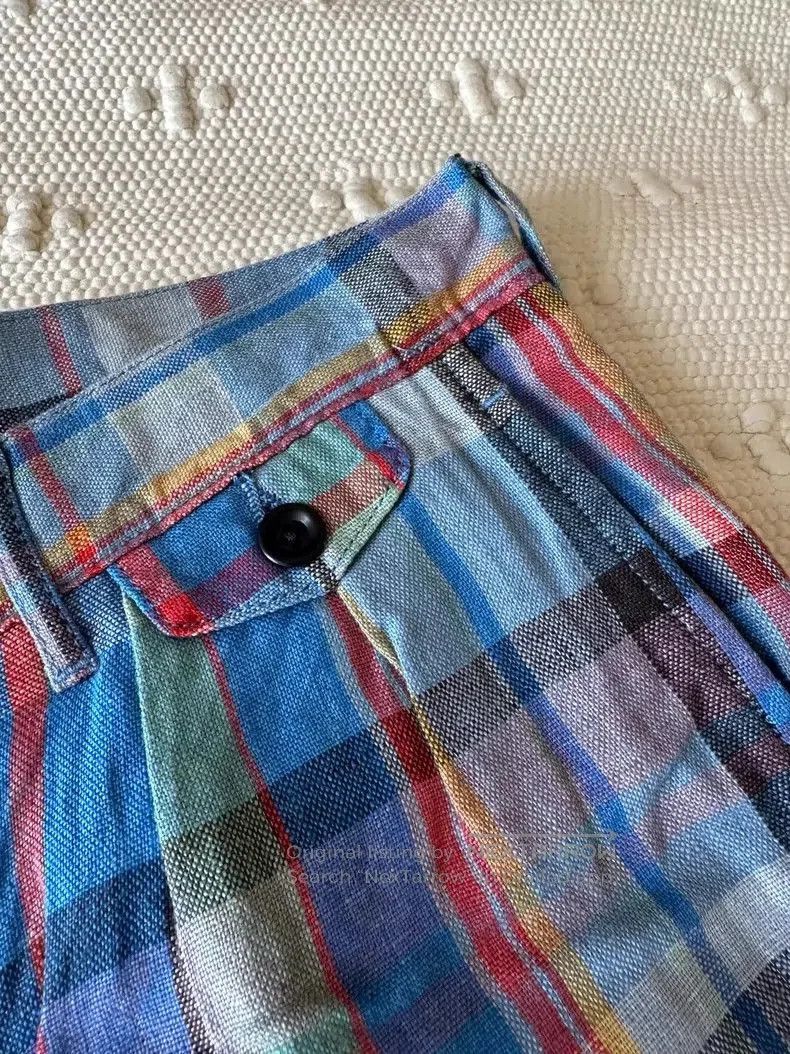 Kapital Kapital Plaid Casual Linen Shorts Size US 30 / EU 46 - 4 Thumbnail