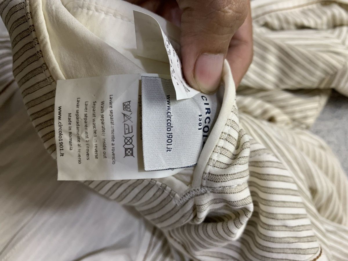 Circolo 1901 🐍 Circolo 1901 Striped Casual Blazer Size 44R - 6 Thumbnail