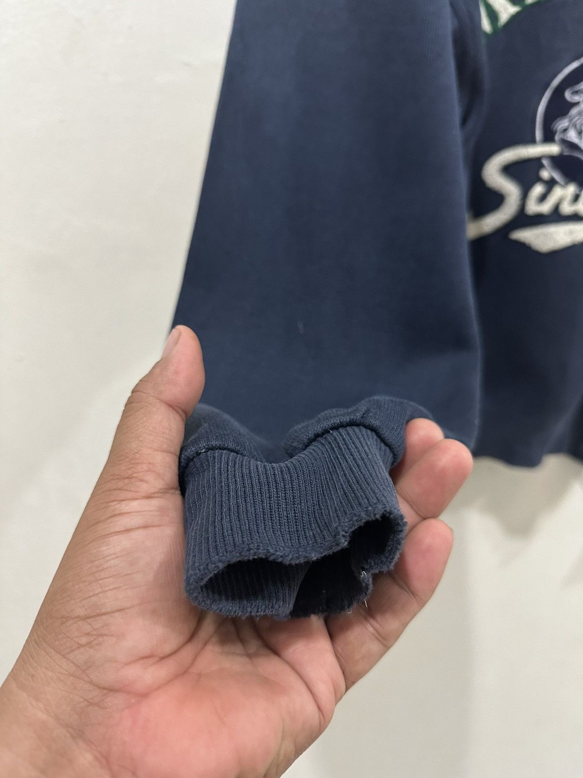 Japanese Brand VTG Distress LUPO DI MARE Sina Cova Faded Sweatshirts Size US M / EU 48-50 / 2 - 10 Thumbnail