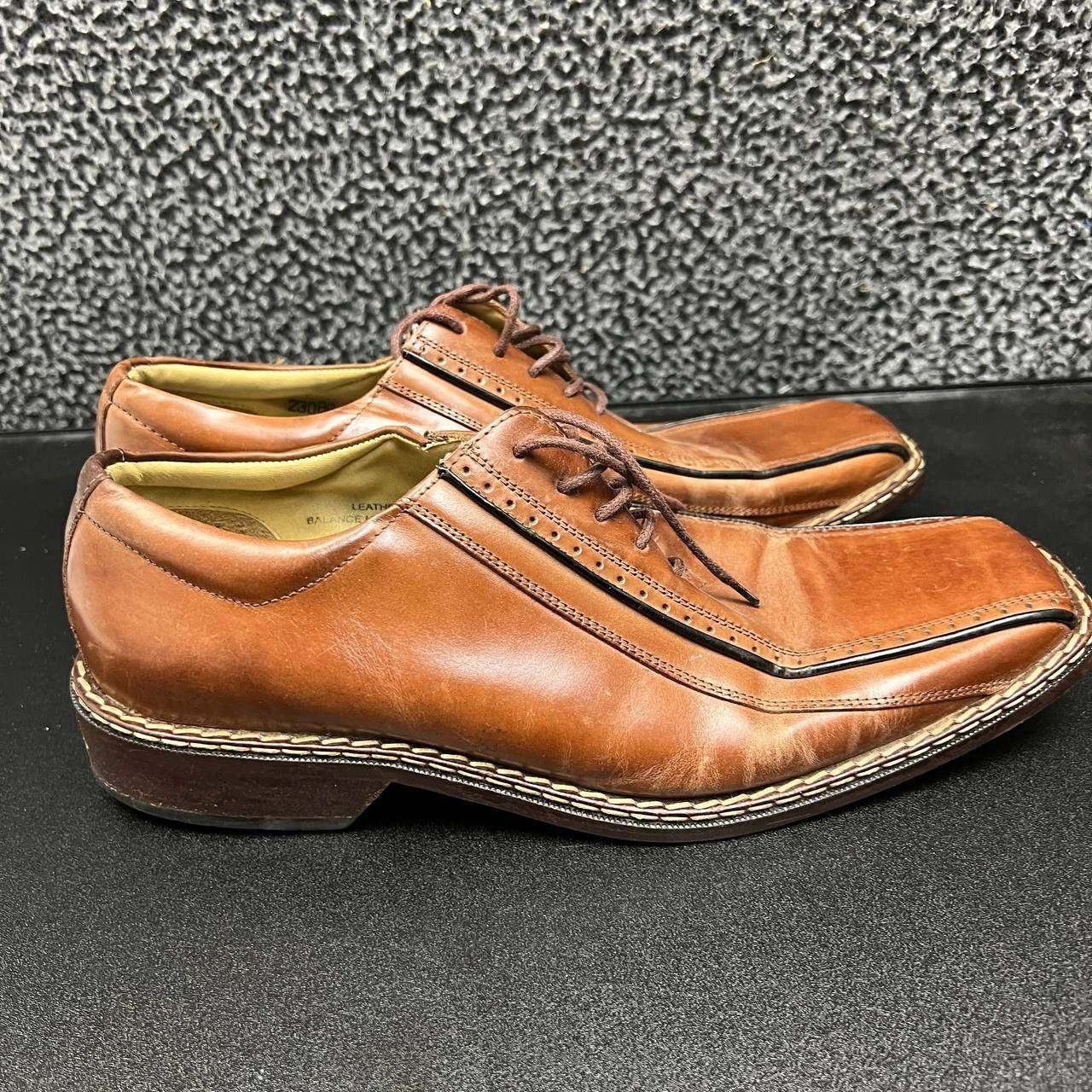 Stacy Adams Vintage Stacy Adams Dress 11M Derby Leather Lace Up 23086 Size US 11 / EU 44 - 3 Thumbnail