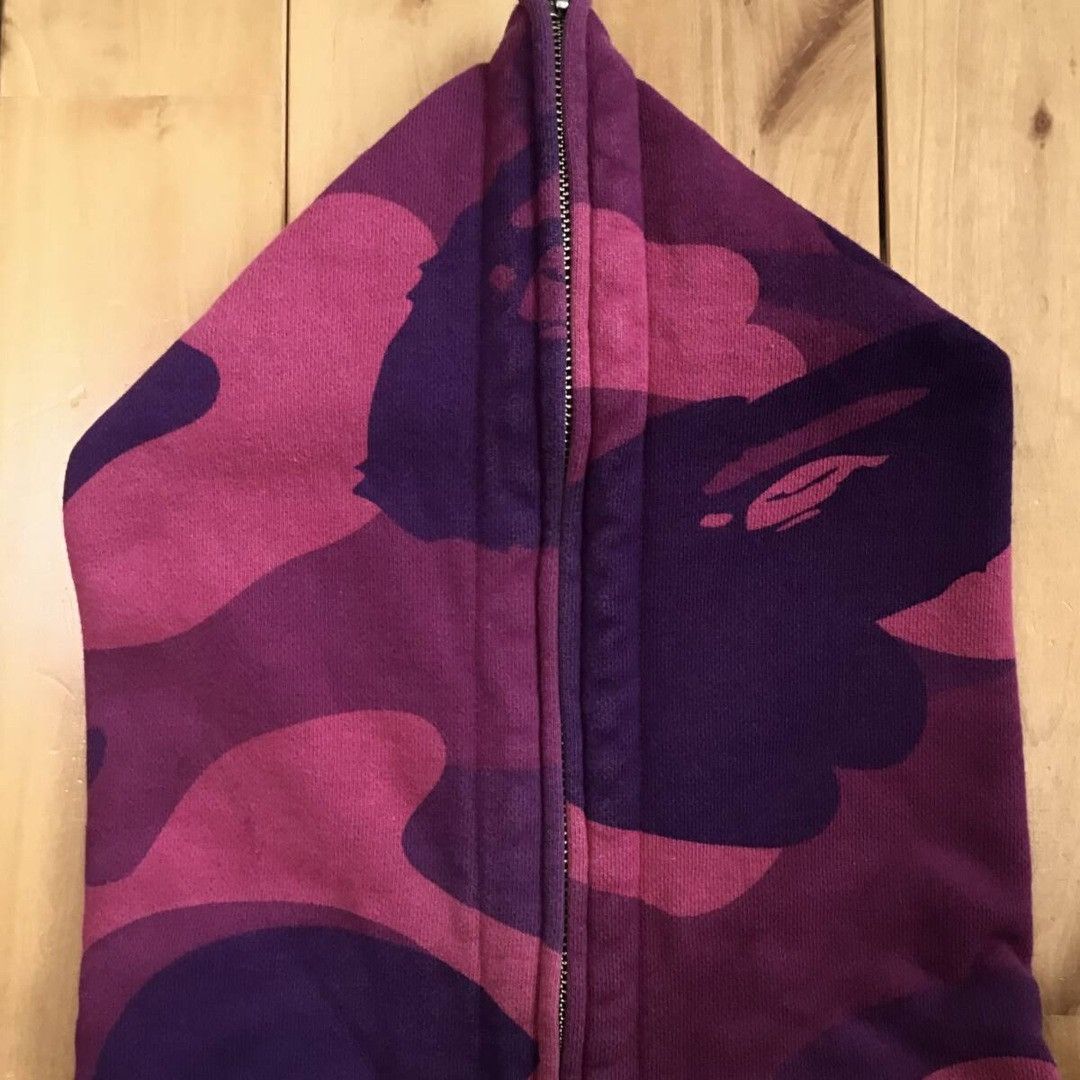 Bape × Nigo BAPE Giant Purple camo full zip hoodie a bathing ape NIGO Size US L / EU 52-54 / 3 - 3 Thumbnail