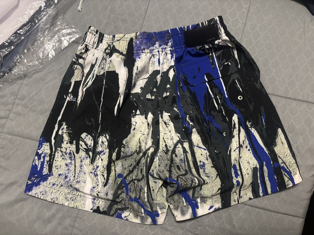 Amiri Amiri paint drip swim trunks Size US 32 / EU 48 - 4 Thumbnail