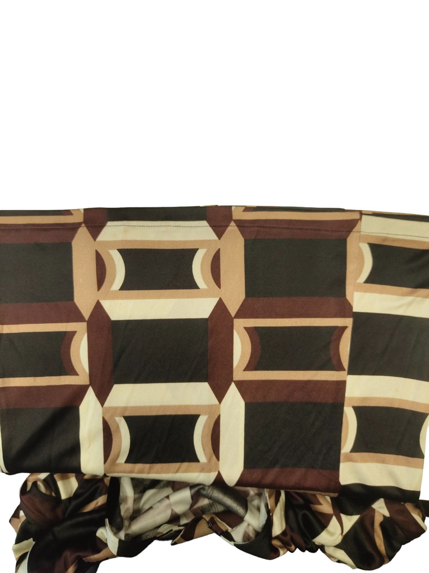 Costume National Costume National Brown Tone Retro Print Low-V Blouse Size M / US 6-8 / IT 42-44 - 7 Thumbnail