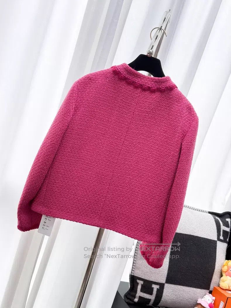 Chanel Chanel Lace rolled-edge two-pocket woven long-sleeved jack Size S / US 4 / IT 40 - 3 Thumbnail