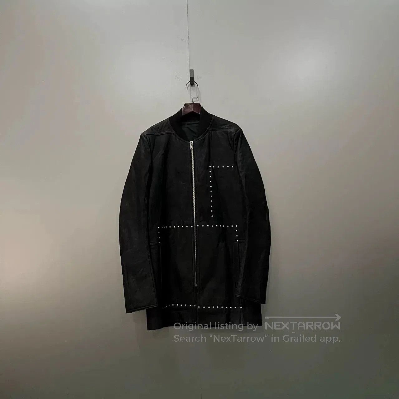 Rick Owens Rick Owens 15AW Sphinx Studded Leather Jacket | Grailed
