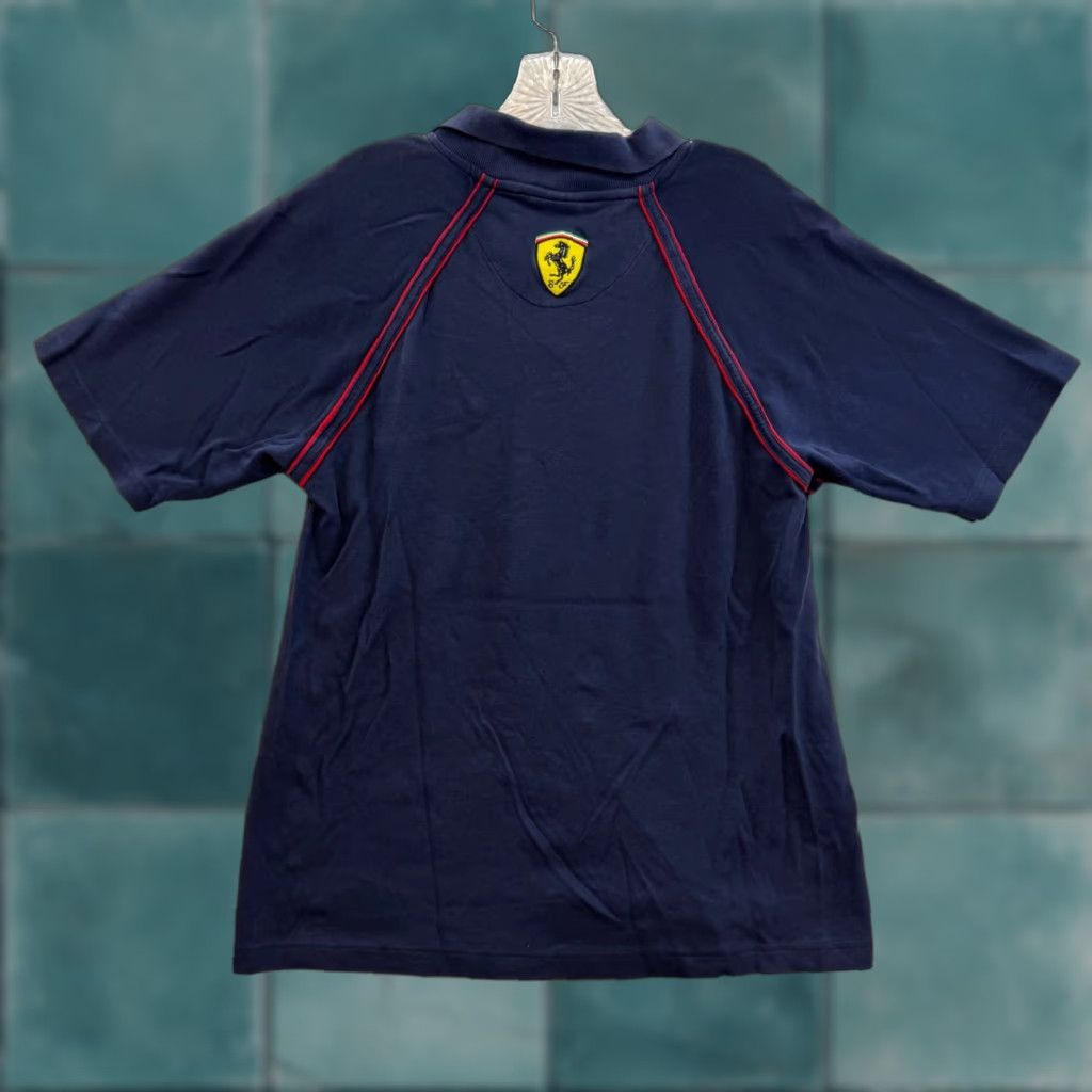 Ferrari Ferrari Polo Shirt Medium Navy Blue Collared Short Sleeve Logo F1 Racing Mens Size US M / EU 48-50 / 2 - 1 Thumbnail