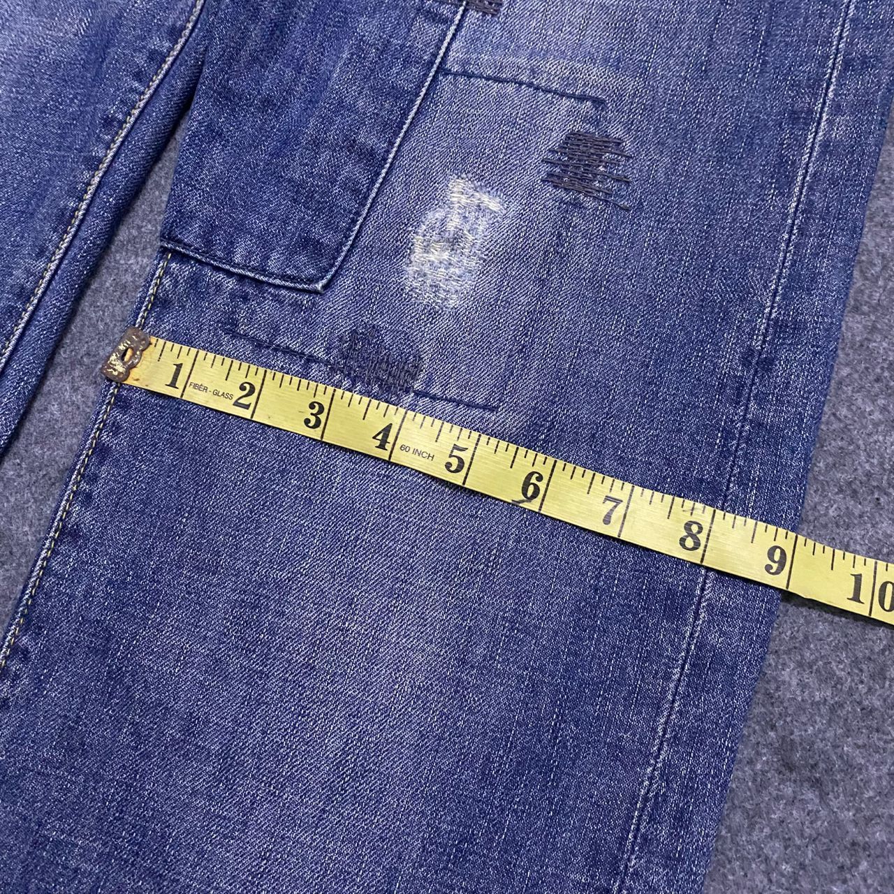If Six Was Nine 💥Best Offer💥Spice Island Patchwork Distressed Denim Size US 32 / EU 48 - 5 Thumbnail