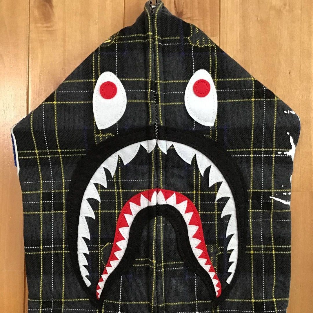 Bape × Undefeated BAPE × Undefeated Check Shark Full Zip Hoodie a bathing ape Size US S / EU 44-46 / 1 - 4 Thumbnail