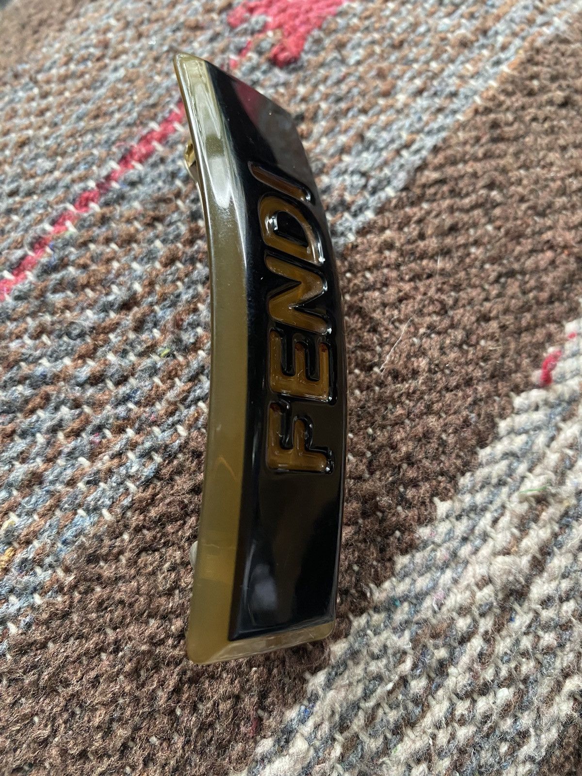 Fendi FENDI valetta Hairpin Plastic Brown Hair Accesories Size ONE SIZE - 3 Thumbnail