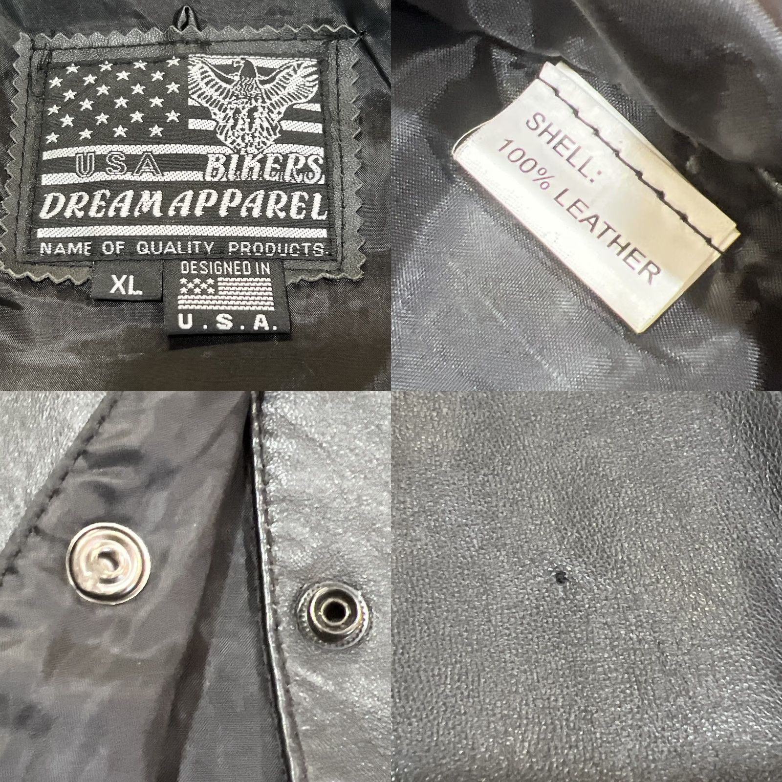 Vintage Bikers Dream Apparel Vest Womens XL Black Leather Floral Fringe Snap Pockets Harley Key Chain Casual Biker Size XL / US 12-14 / IT 48-50 - 11 Thumbnail