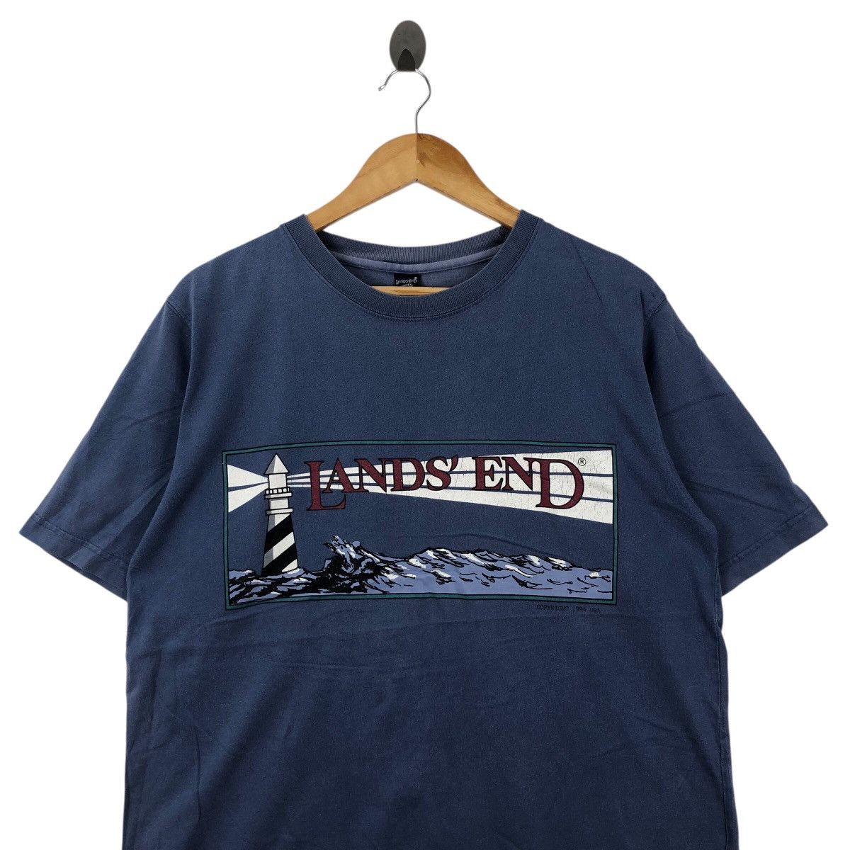 Vintage Vintage 1994 Usa LANDS’END Big Logo Tee Shirt Size M Vintage Size US M / EU 48-50 / 2 - 2 Thumbnail