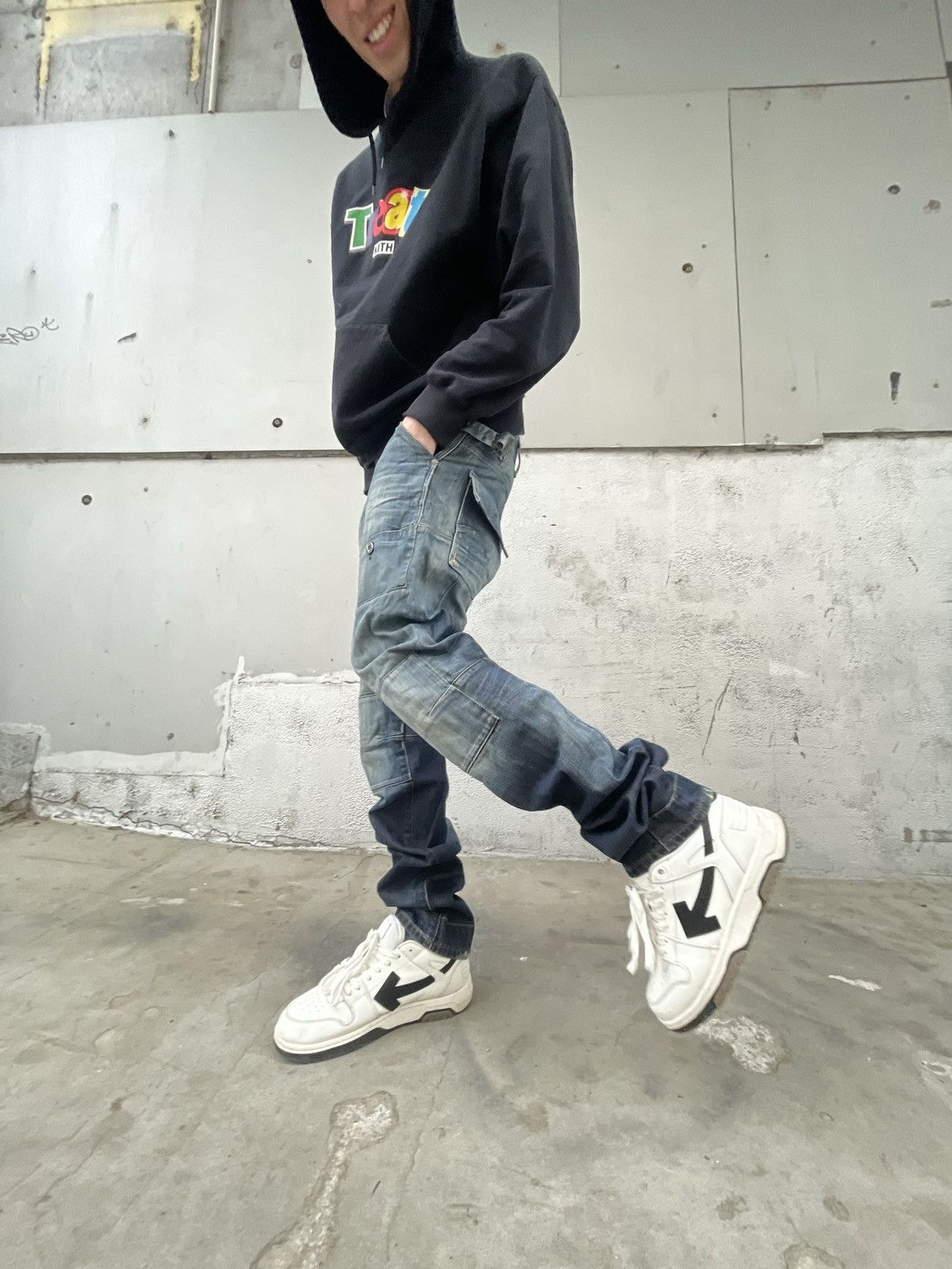 G-Star × Vintage Vintage G star Raw 5620 jeans double knee Size US 32 / EU 48 - 13 Thumbnail