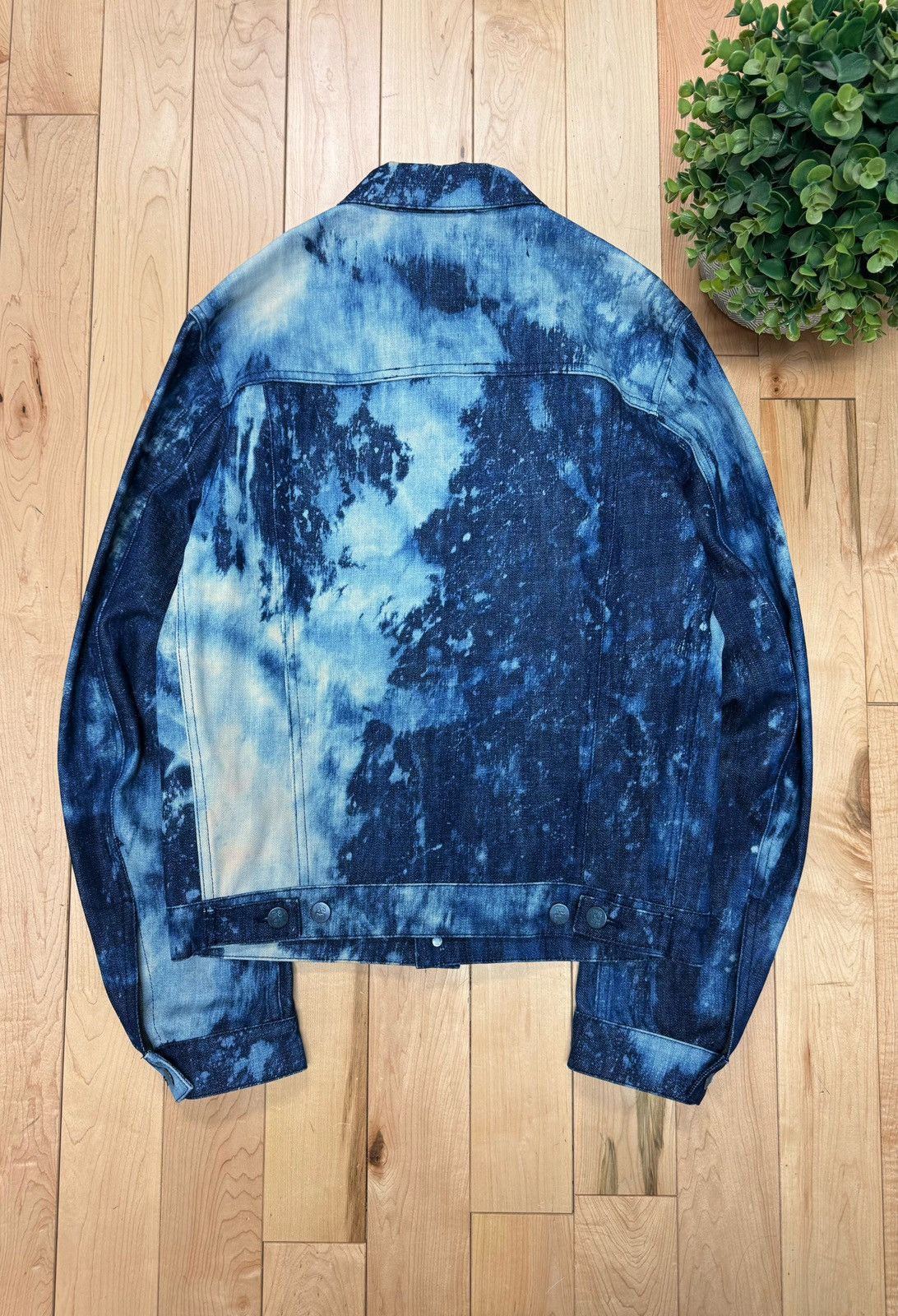 Raf Simons × Sterling Ruby SS2010 Raf Simons x Sterling Ruby Crystal Blue Denim Jacket Size US S / EU 44-46 / 1 - 4 Thumbnail