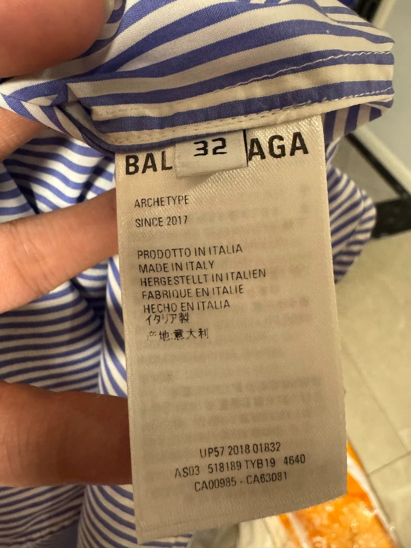 Balenciaga Balenciaga 32 Unisex Shirt Jacket Oversized Unique Collar Size XXS / US 00 / IT 34 - 4 Thumbnail