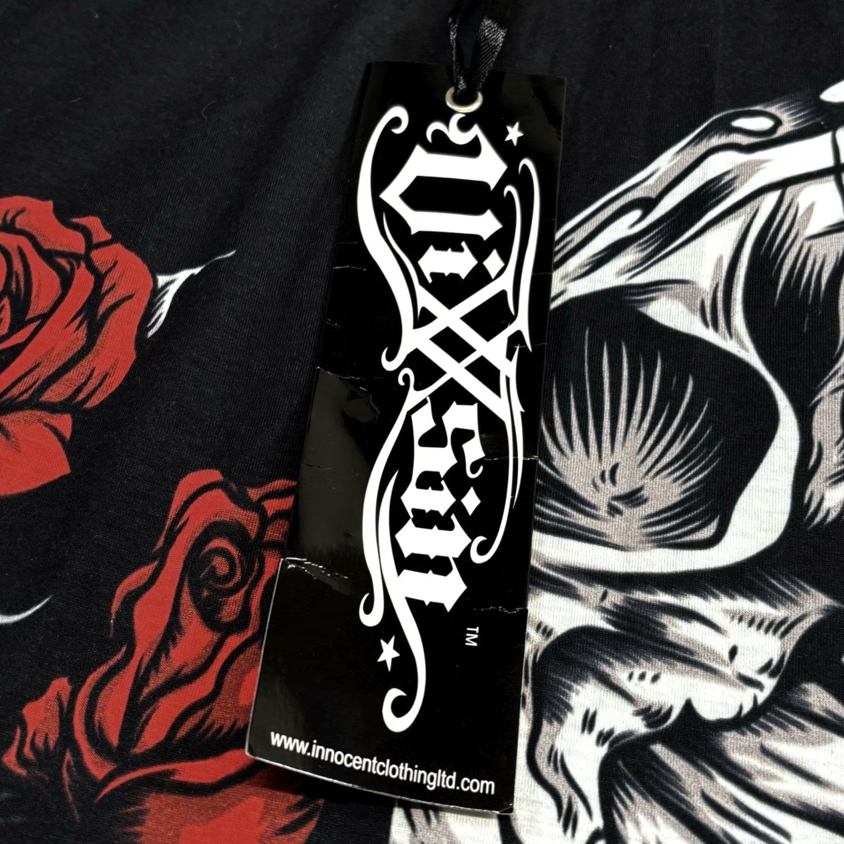 Vintage VIXXSIN Vest Tank Top Small Rose Butterfly Lace Panel Immortal Love Ladies Multi Black Gothic Vest Top S Women Size S / US 4 / IT 40 - 4 Thumbnail