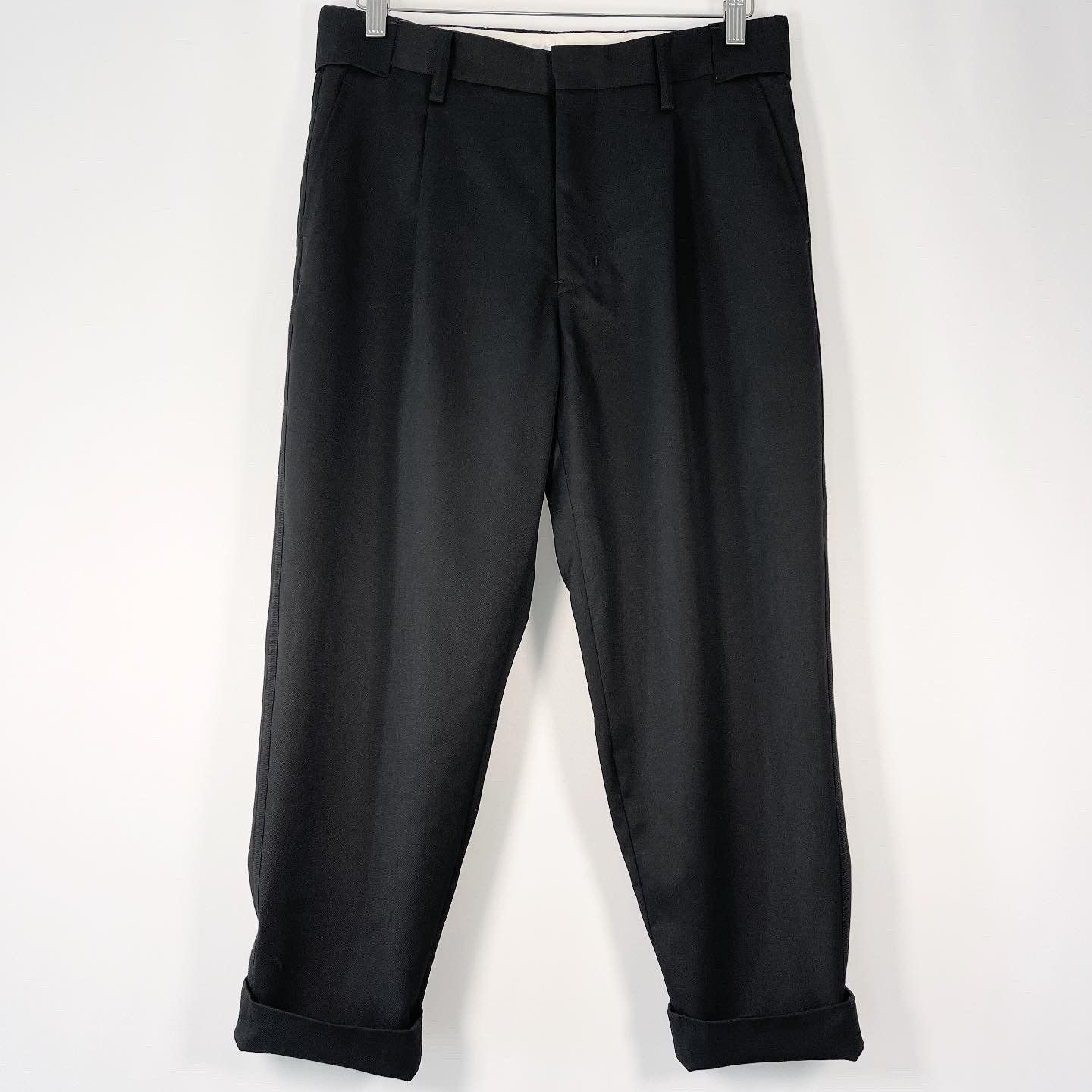 Comme des Garcons GANRYU COMME DES GARCONS Black Wool Pants size S Unisex Size US 27 - 1 Thumbnail