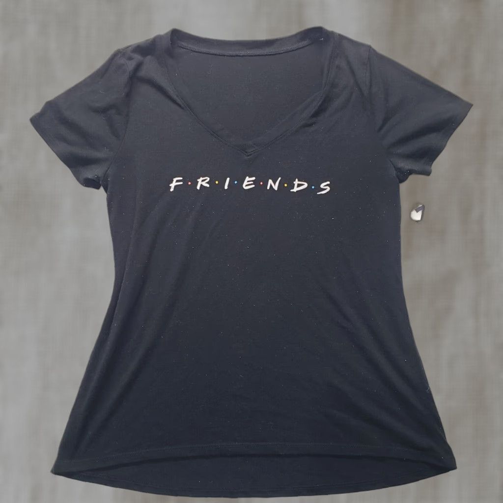 Gildan Friends Shirt Women S Small Black Short Sleeve 90s Gildan T-Shirt Casual Confidently Basic Crew Neck Vintage No Size S / US 4 / IT 40 - 1 Thumbnail