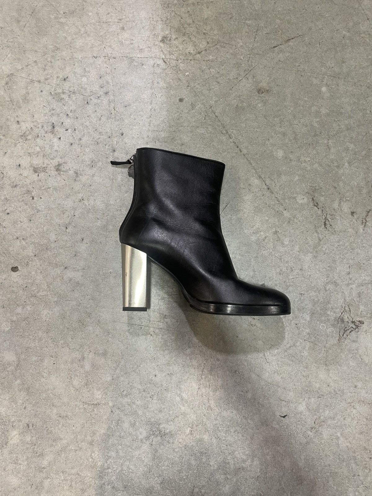 Helmut Lang FW24 Helmut Lang Black Leather Ankle Boots Size US 10 / IT 40 - 2 Thumbnail
