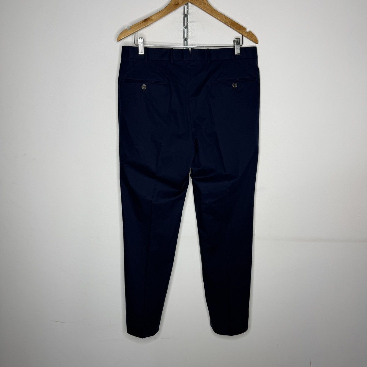 Ermenegildo Zegna Ermenegildo Zegna Navy Chino Premium Cotton Pants Size US 33 - 5 Thumbnail