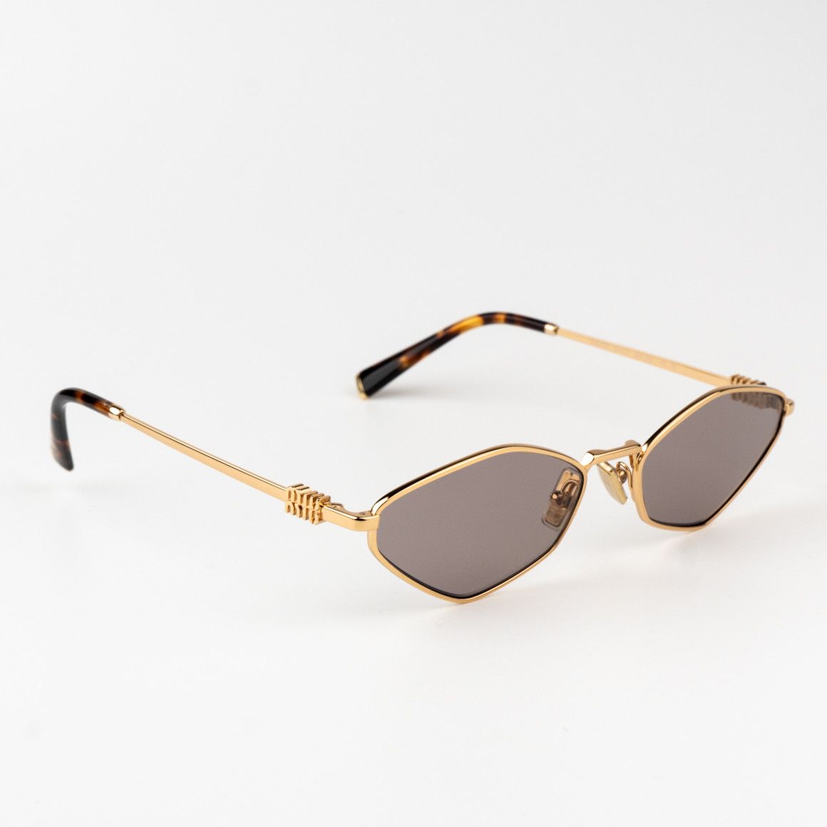 Miu Miu NEW Miu Miu MU56ZS 5AK20I REGARD Geometric Unisex Sunglasses Size ONE SIZE - 4 Thumbnail