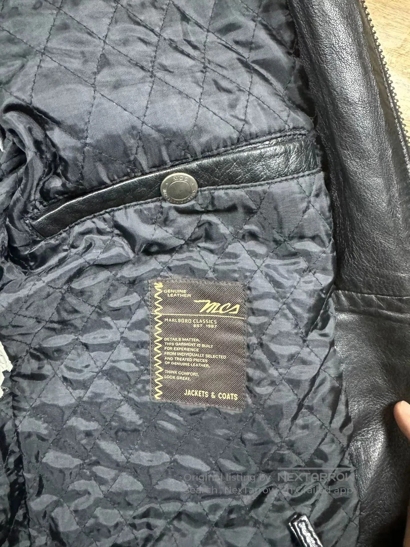 Vintage Genuine MCS Leather Jacket for Business Casual. Size US L / EU 52-54 / 3 - 5 Thumbnail