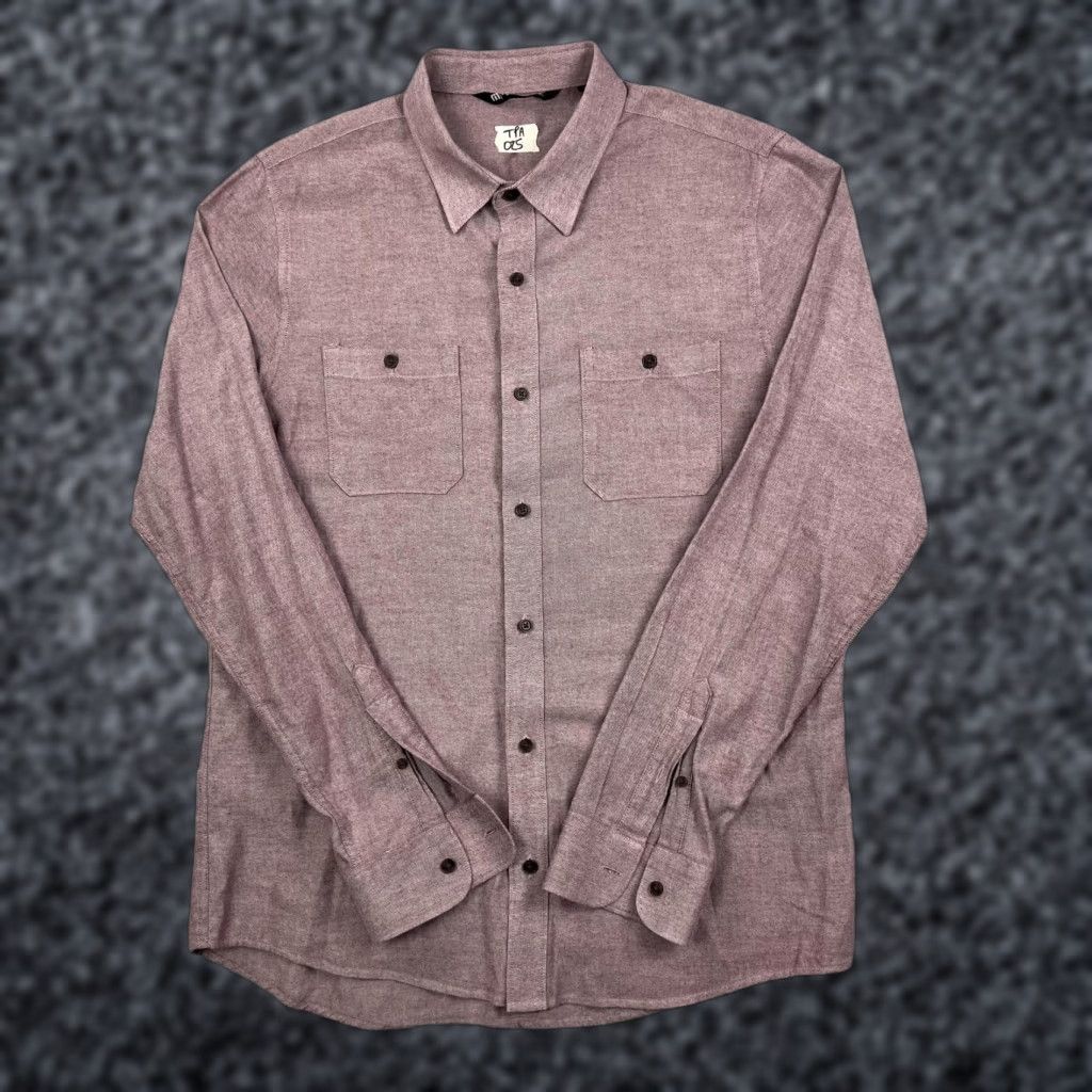TravisMathew Travis Mathew Shirt Mens Medium Purple Long Sleeve Button-Up Casual Two Pocket Size US M / EU 48-50 / 2 - 1 Thumbnail
