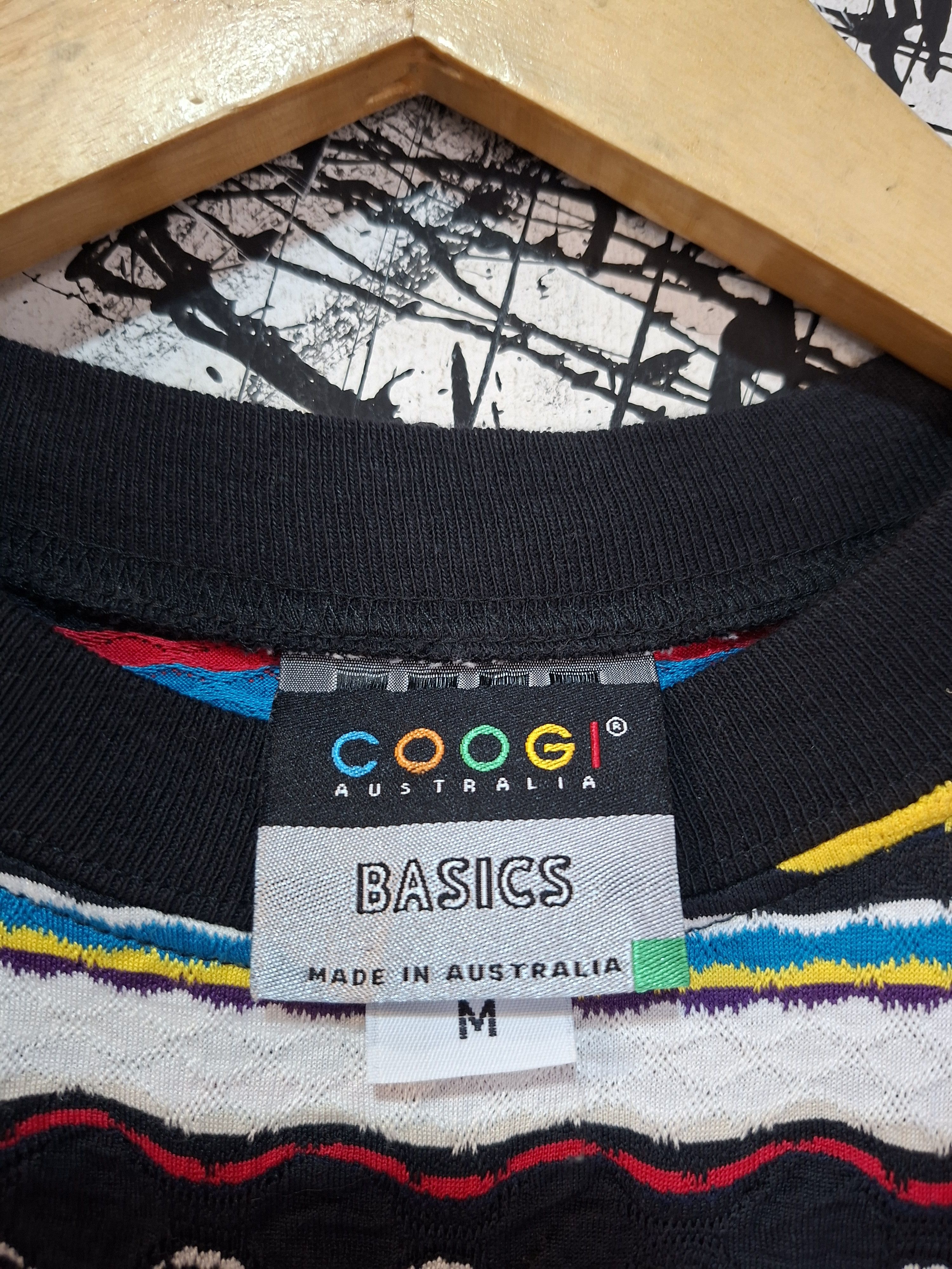 Coogi 90'S COOGI WAVY STRIPED PATTERN KNIT SHORT SLEEVE TEE Size US M / EU 48-50 / 2 - 5 Thumbnail