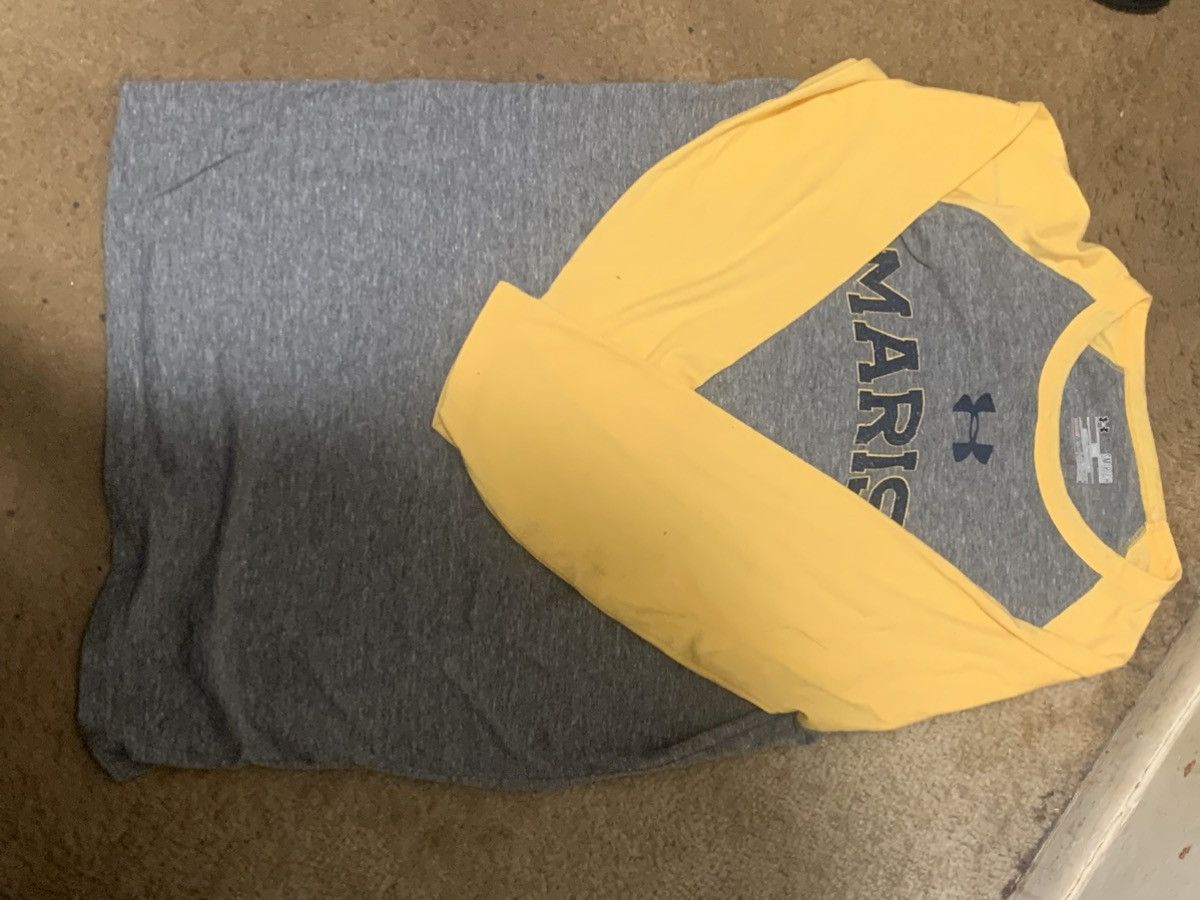 Under Armour Under Armour Yellow and Grey Marist Baseball Long Sleeve Tee Size US S / EU 44-46 / 1 - 3 Thumbnail