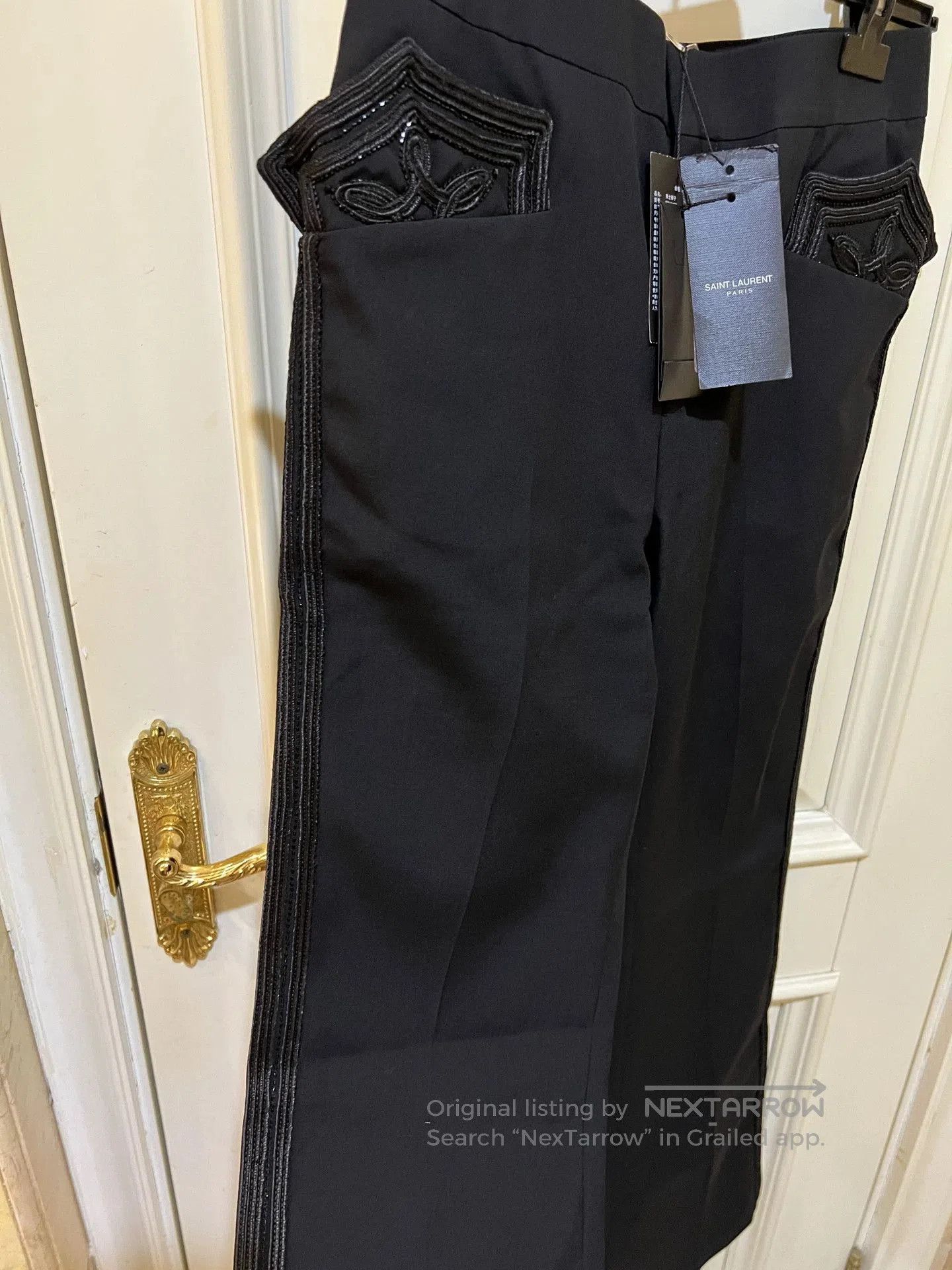 Saint Laurent Paris Saint Laurent SS19 Runway Flared Trousers. Size US 36 / EU 52 - 2 Thumbnail