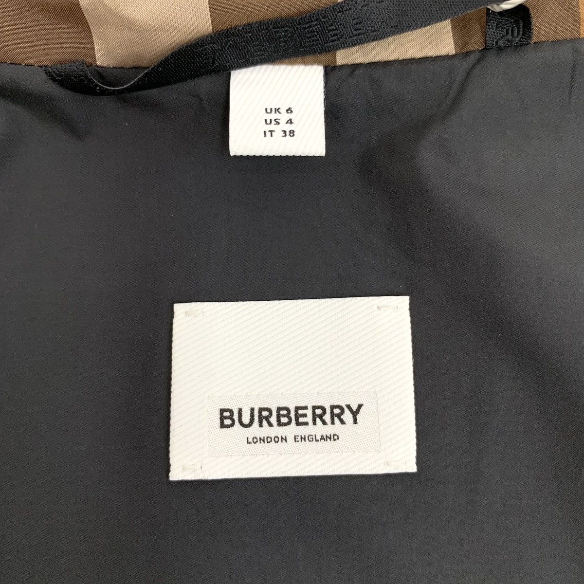 Burberry Burberry Dark Brown Classic Check Design Long Sleeve Jacket Size S / US 4 / IT 40 - 6 Thumbnail