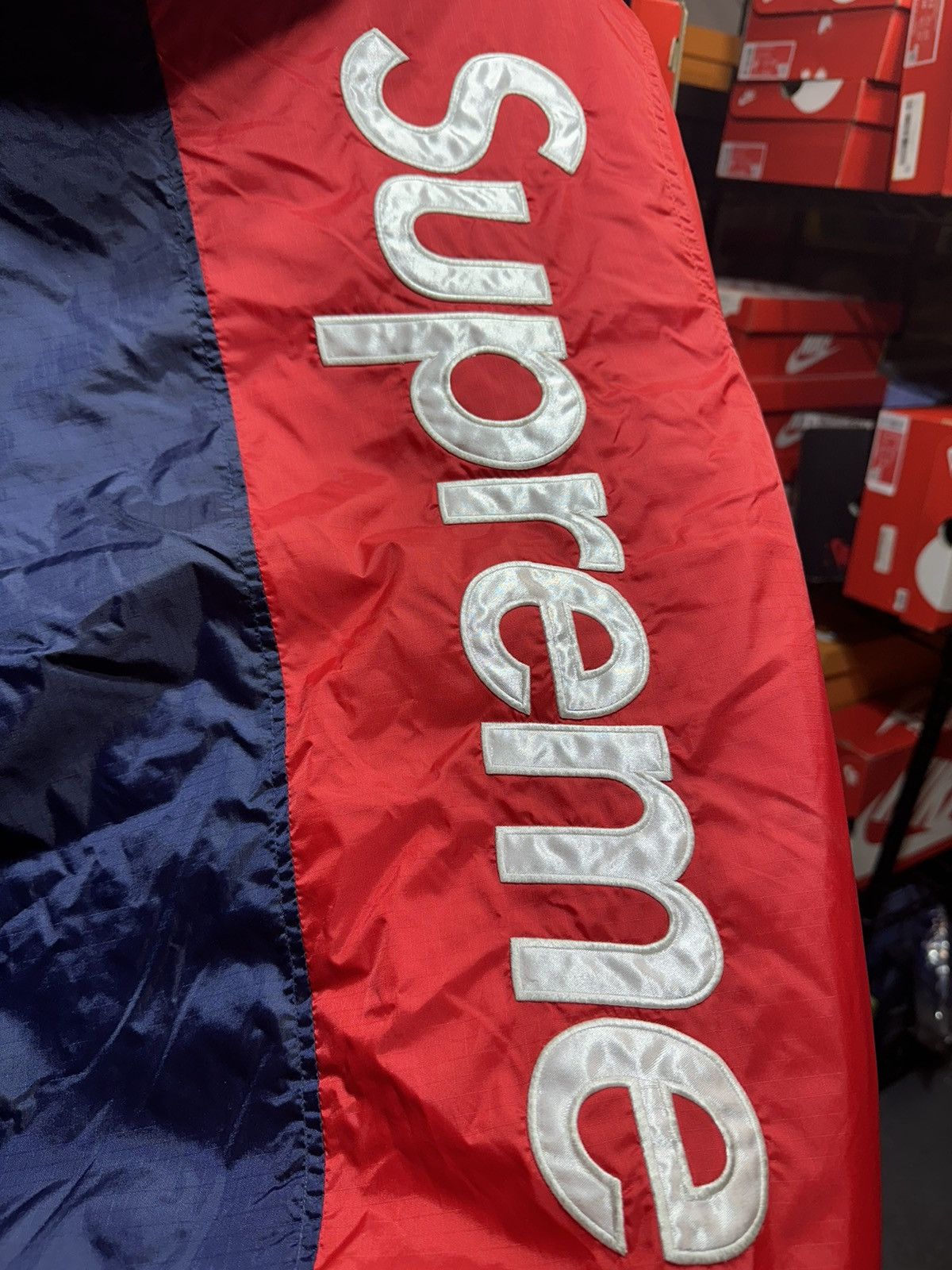 Supreme FW15 Two Tone Sideline Jack Blue Red Size US M / EU 48-50 / 2 - 2 Thumbnail