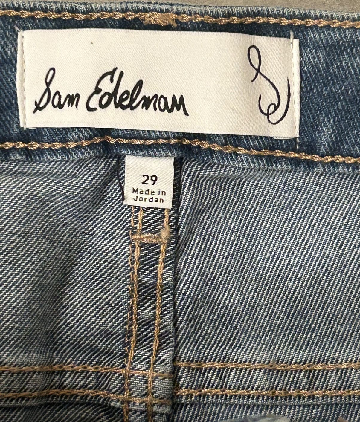 Sam Edelman NWT Sam Edelman Women's High Rise Slim Straight Jeans Size 29" - 7 Thumbnail