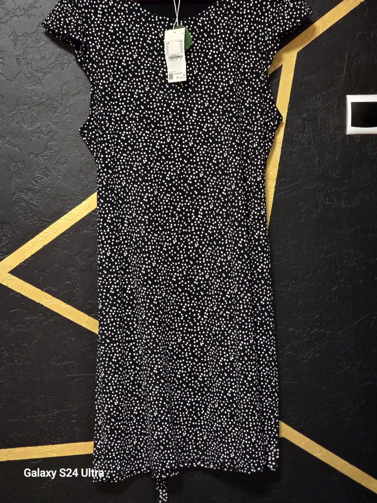 C&A new summer dress in black and white dots Size L / US 10 / IT 46 - 1 Thumbnail