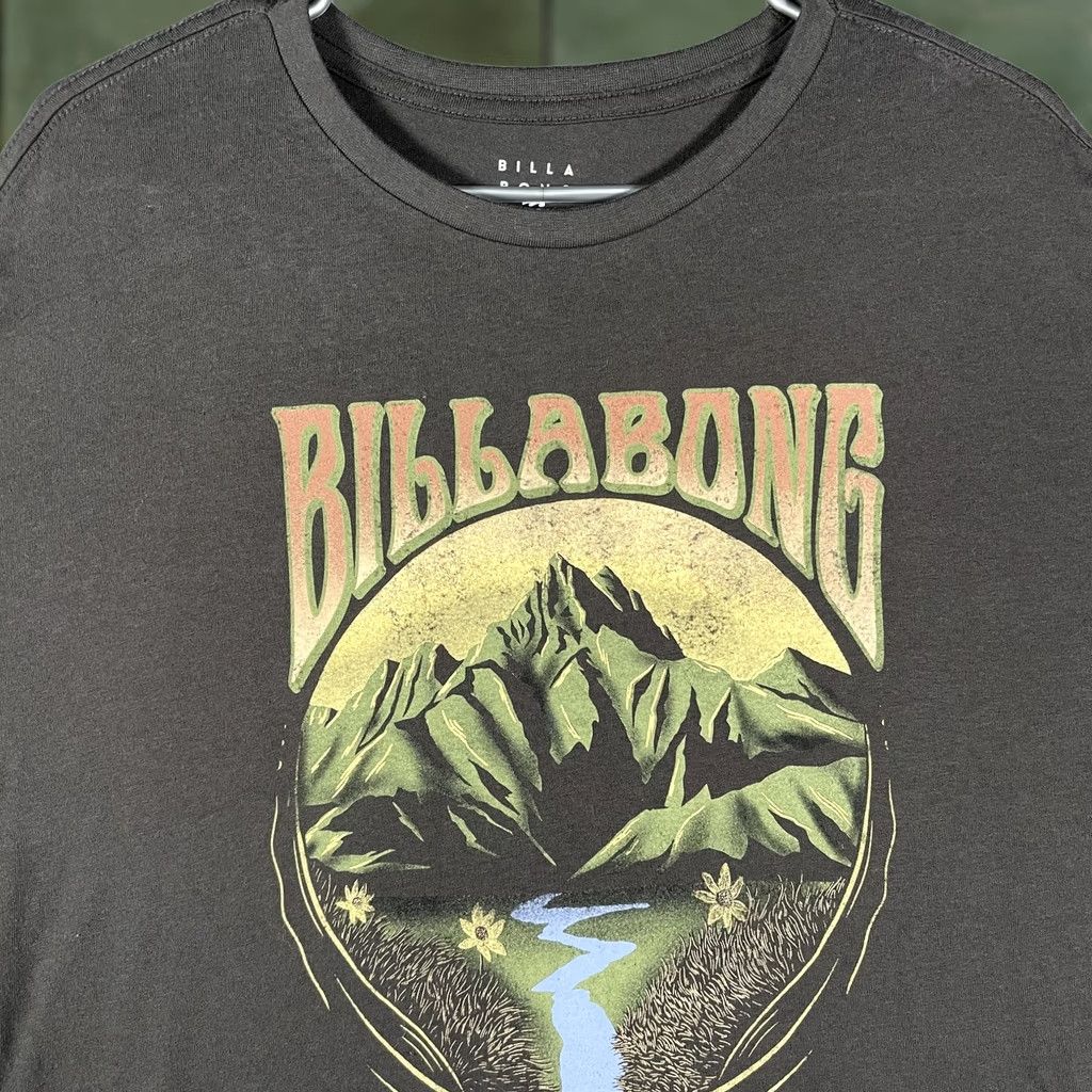 Billabong Billabong Shirt Mens Large Brown Mountain River Graphic Tee Surf Nature Outdoors Size US L / EU 52-54 / 3 - 1 Thumbnail