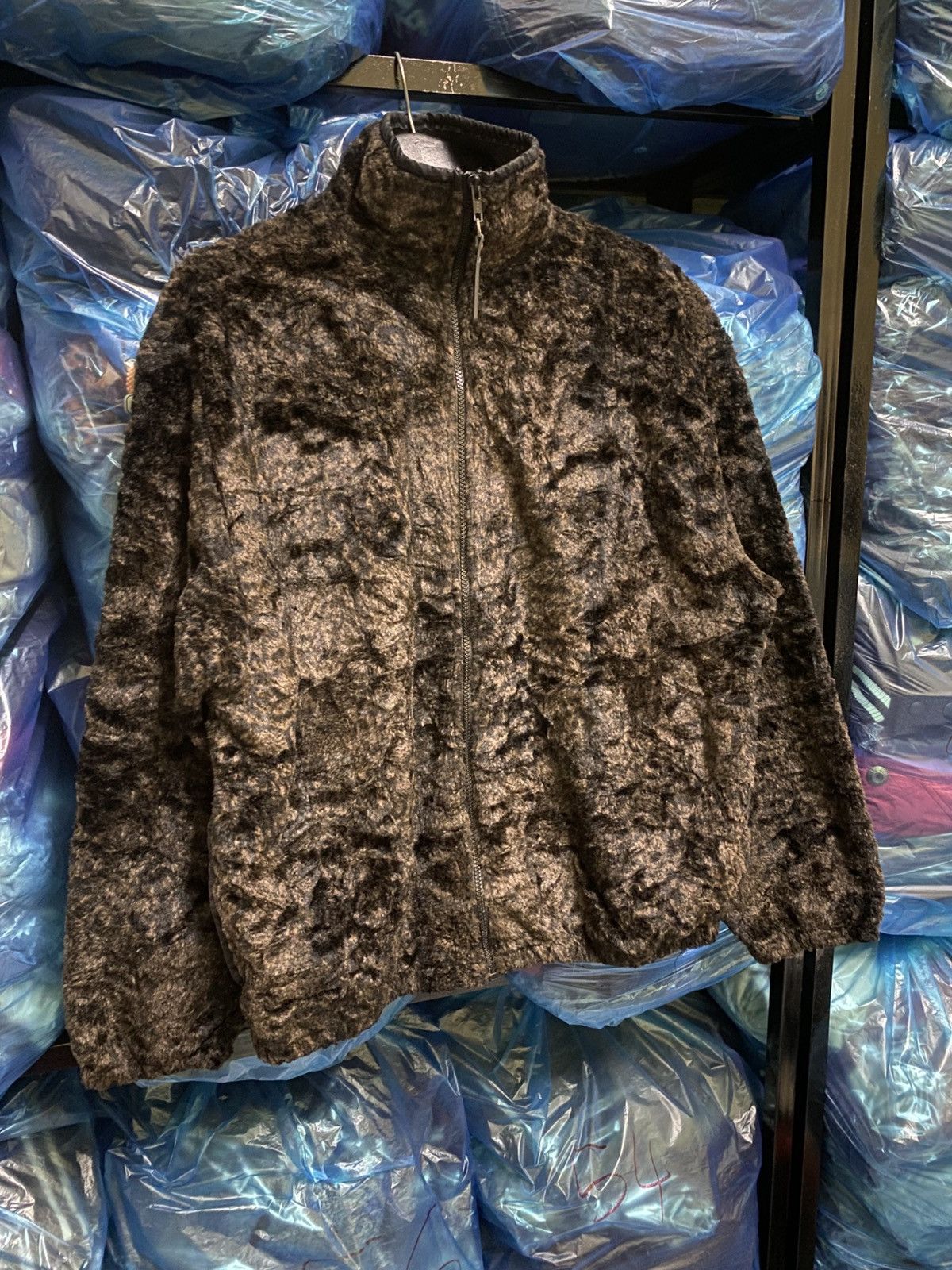 Designer Vintage Anna Sui Faux Fur Zip-Up Jacket Made in USA Size US M / EU 48-50 / 2 - 5 Thumbnail