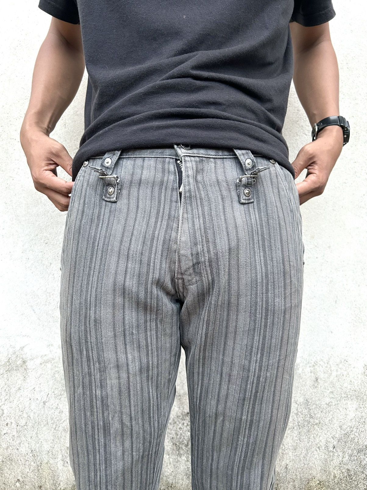 semanticdesign Vintage Flared Denim Semantic Design Stripe Size US 28 / EU 44 - 4 Thumbnail