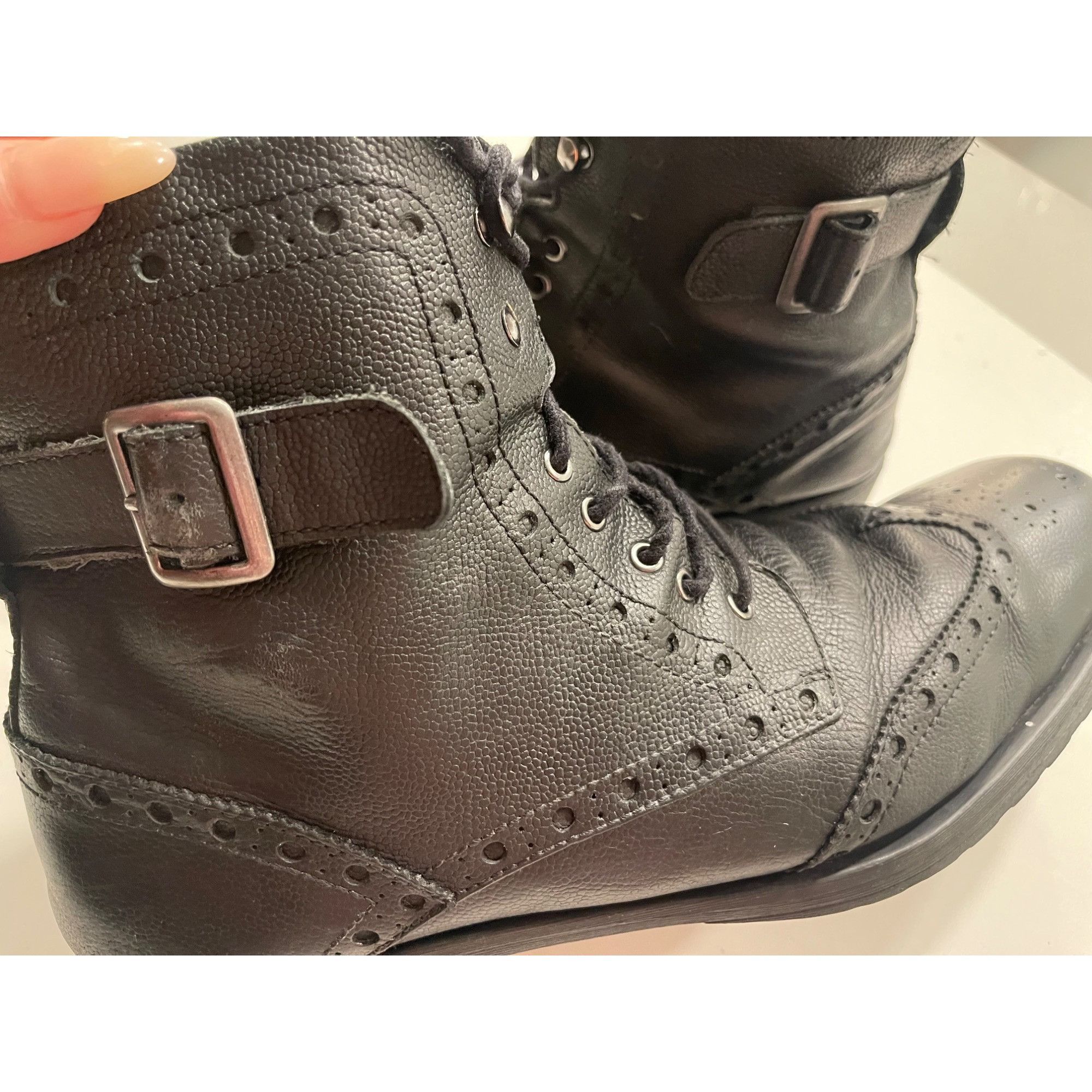 Gordon Rush Gordon Rush Mens Argyle Wingtip Lace-Up Boot Sz US 12 Size US 12 / EU 45 - 2 Thumbnail