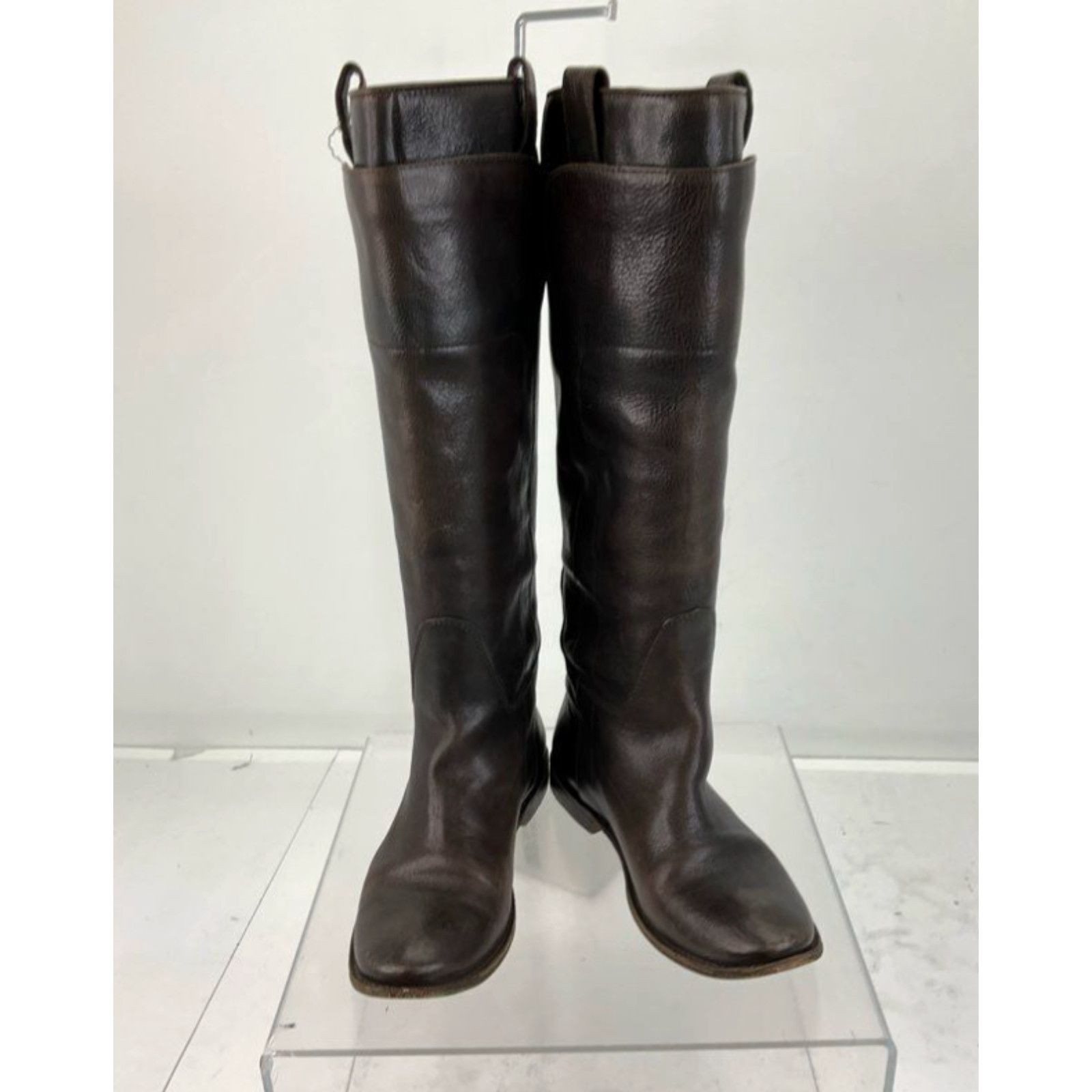 Frye Frye Dark Brown Leather Paige Tall Riding Boots 7B Grailed