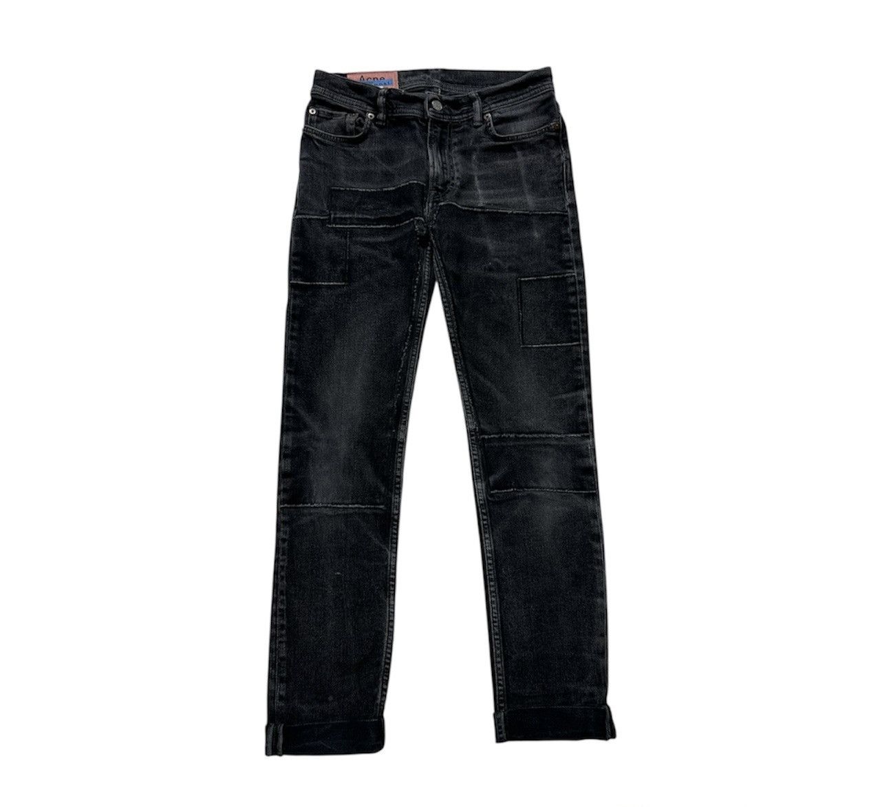 Acne Studios Acne Studios bla konst north black patch jeans patchwork Size US 29 - 1 Thumbnail
