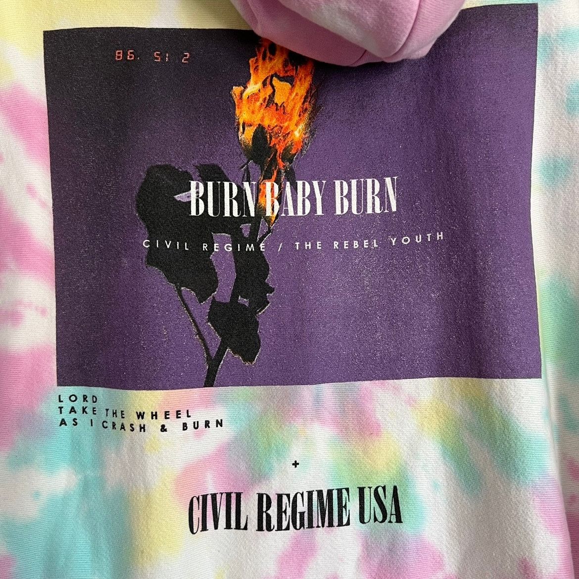 Civil Regime Civil Regime Tie Dyed Hoodie Sweatshirt Size Large Size US L / EU 52-54 / 3 - 6 Thumbnail