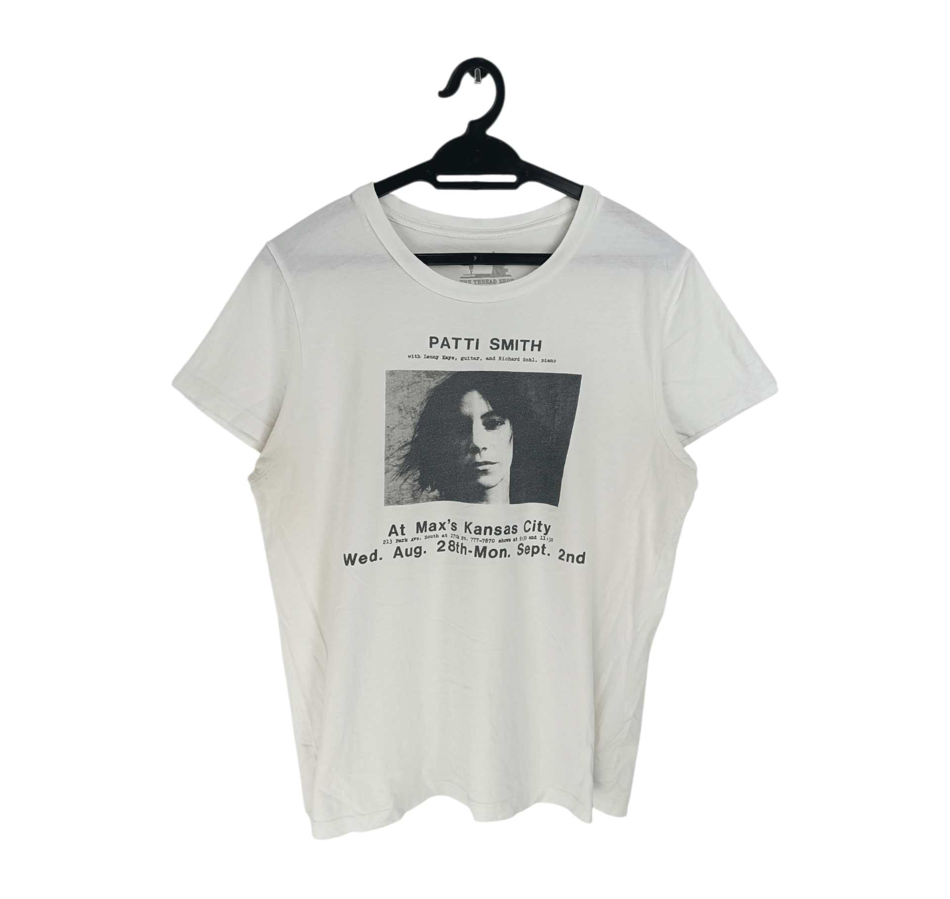 VINTAGE PATTI SMITH AT MAX KANSAS CITY SHOW PROMO TEE