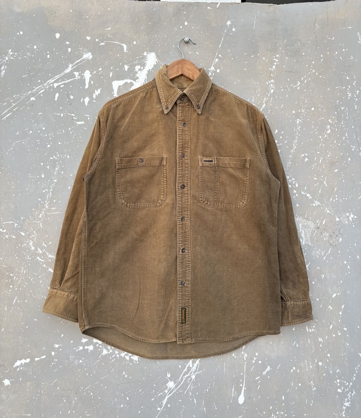 Timberland Vintage 90s‼️ Sun Faded Timberland Workwear Corduroy Shirts Size US S / EU 44-46 / 1 - 2 Thumbnail
